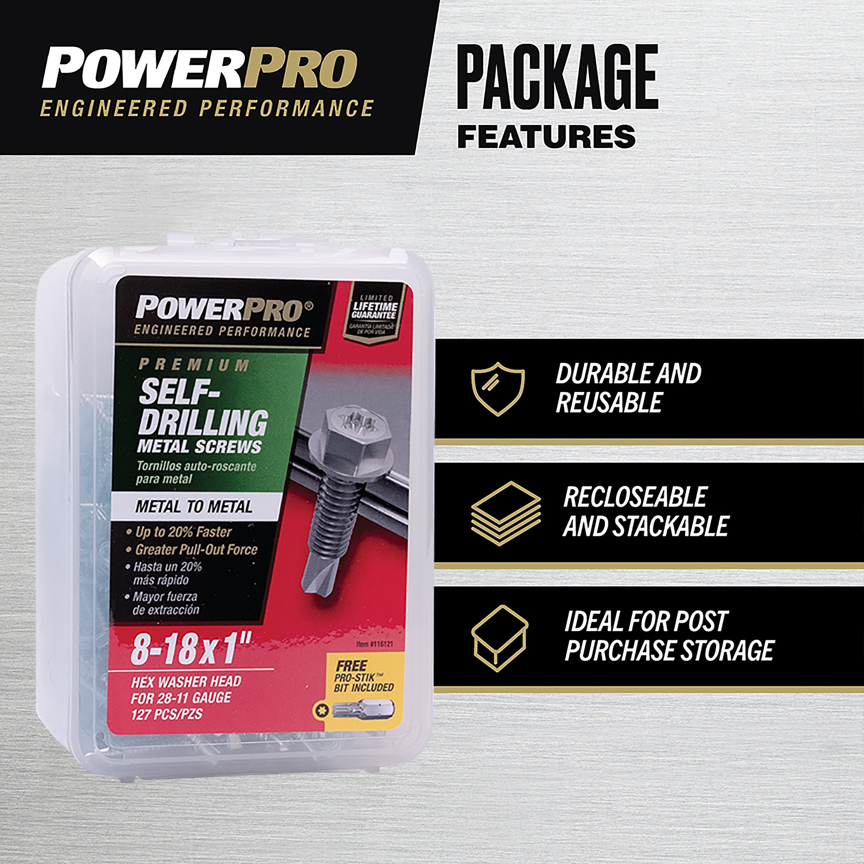 Power Pro 116121 Cement-Board-Screws - View #5