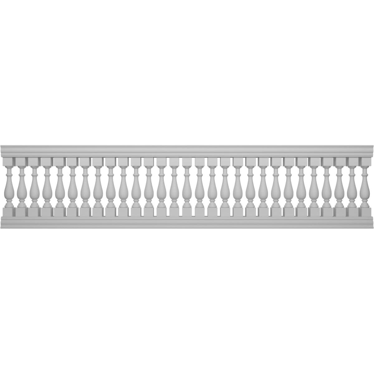 Ekena Millwork BALK41X168TRN FiberThane 14-Feet x 41-Inches Traditional Fiberglass Deck Rail Kit
