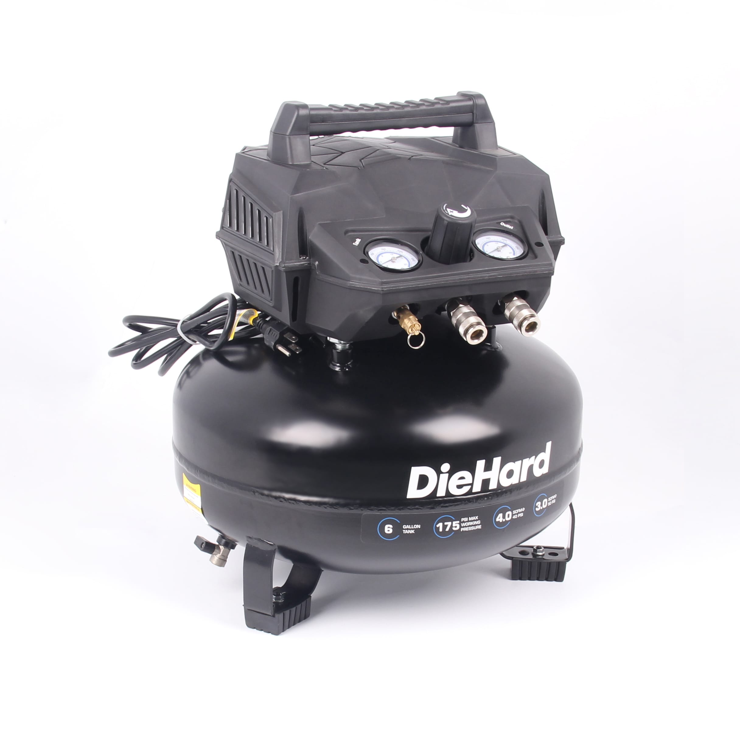 DieHard 6-Gallons Portable 175 Psi Pancake Air Compressor in the