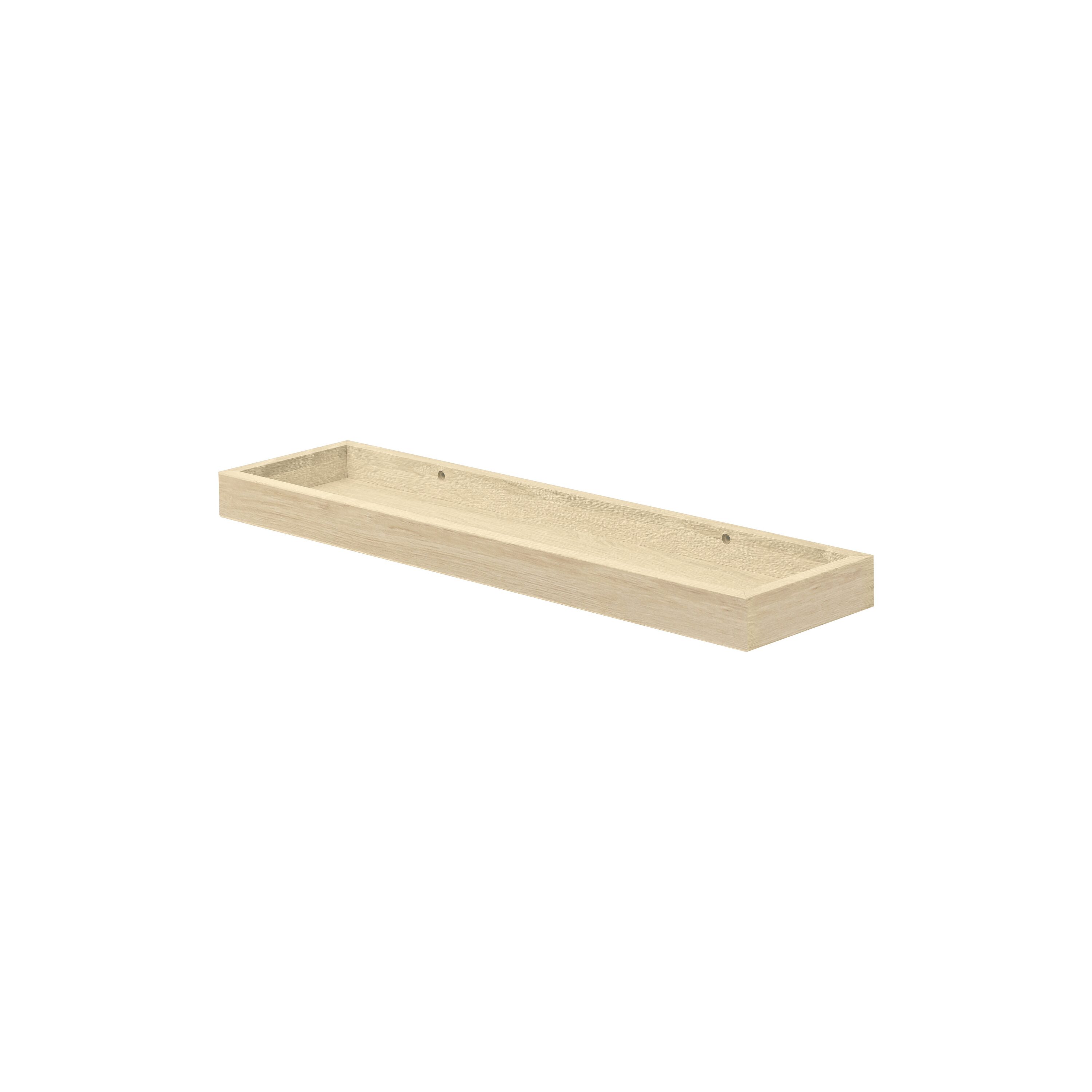 DOLLE 130514 23.6-Inches L x 5.9-Inches D x 1.6-Inches H Brushed Oak MDF Rectangular Floating shelf