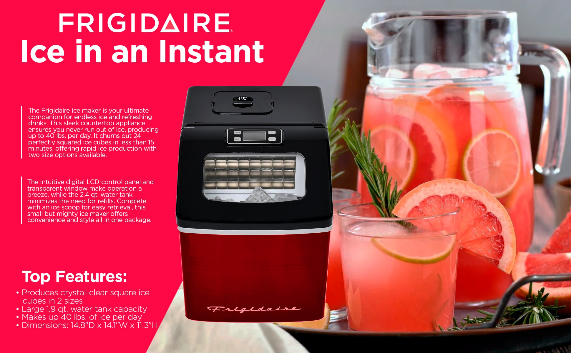Frigidaire EFIC452-SSRED Ice-Makers - View #7