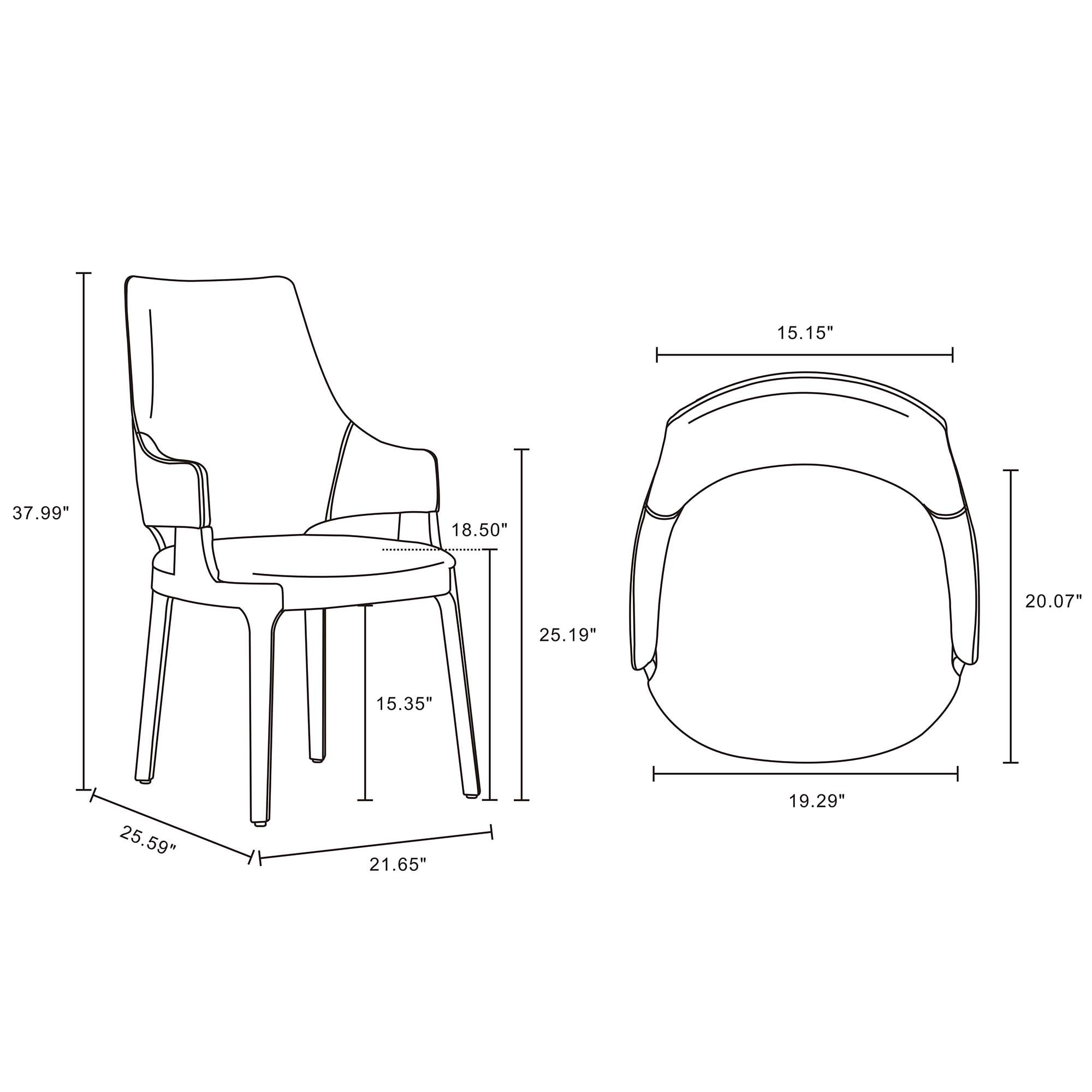 Manhattan Comfort 6-DC057-LG Dining-Chairs - View #3