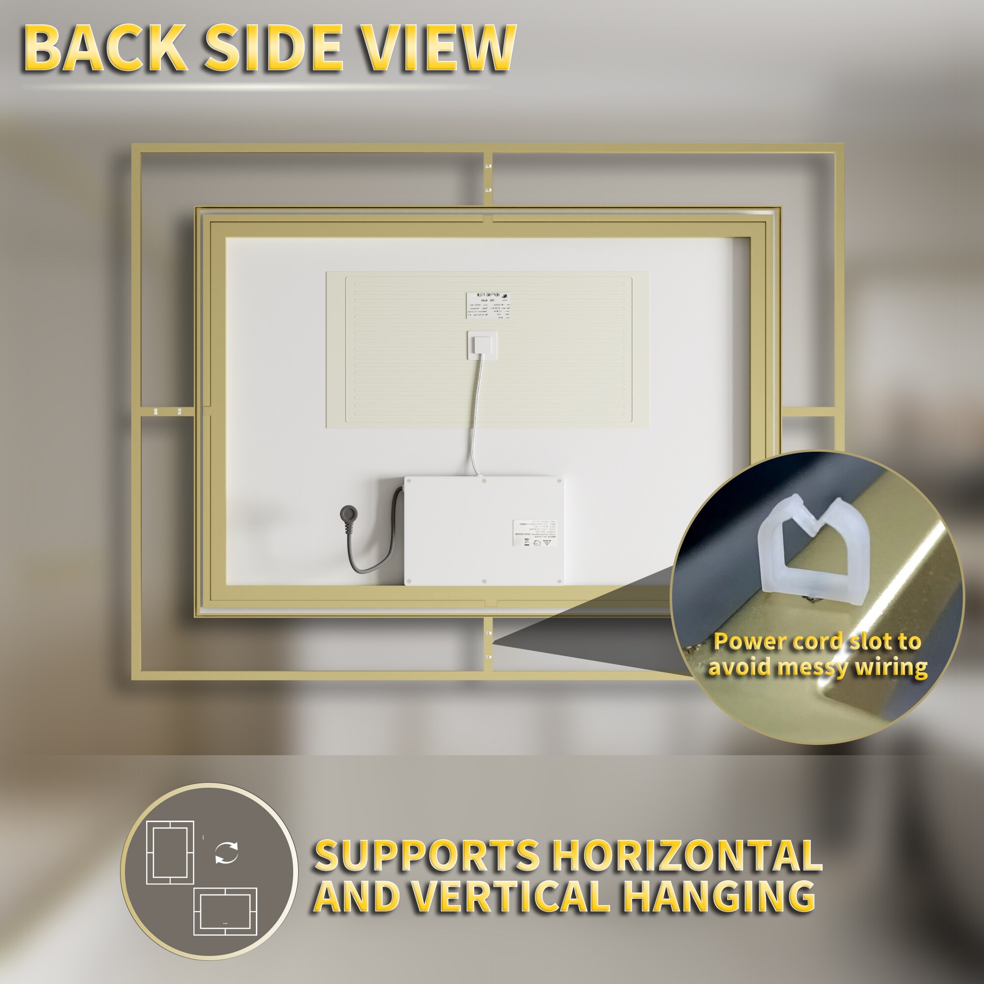 ExBrite EXBM4836V10GXX Framed-Bath-Mirrors - View #8