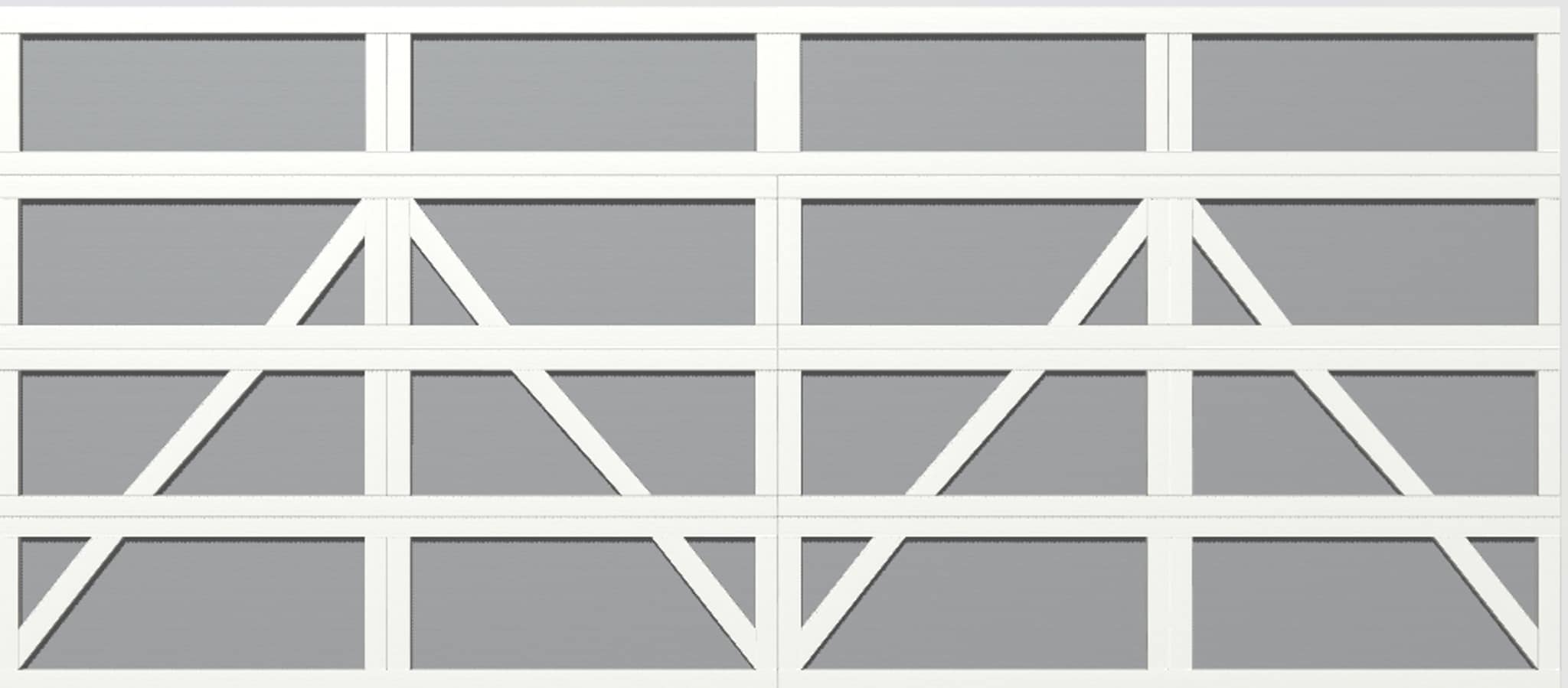 Wayne Dalton WD9405CHWG167 Classic Steel Model 9405 16-ft x 7-ft Insulated White and Gray Double Garage Door
