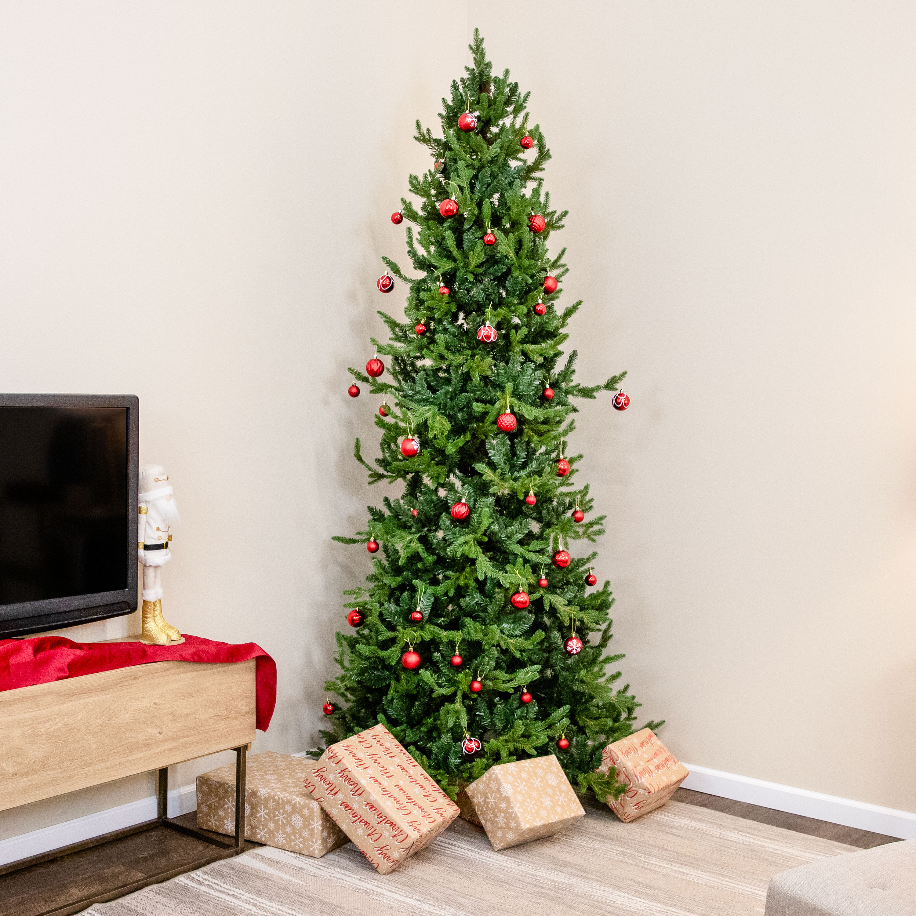 Sunnydaze Decor 8-ft Slim Artificial Christmas Tree LSR-111