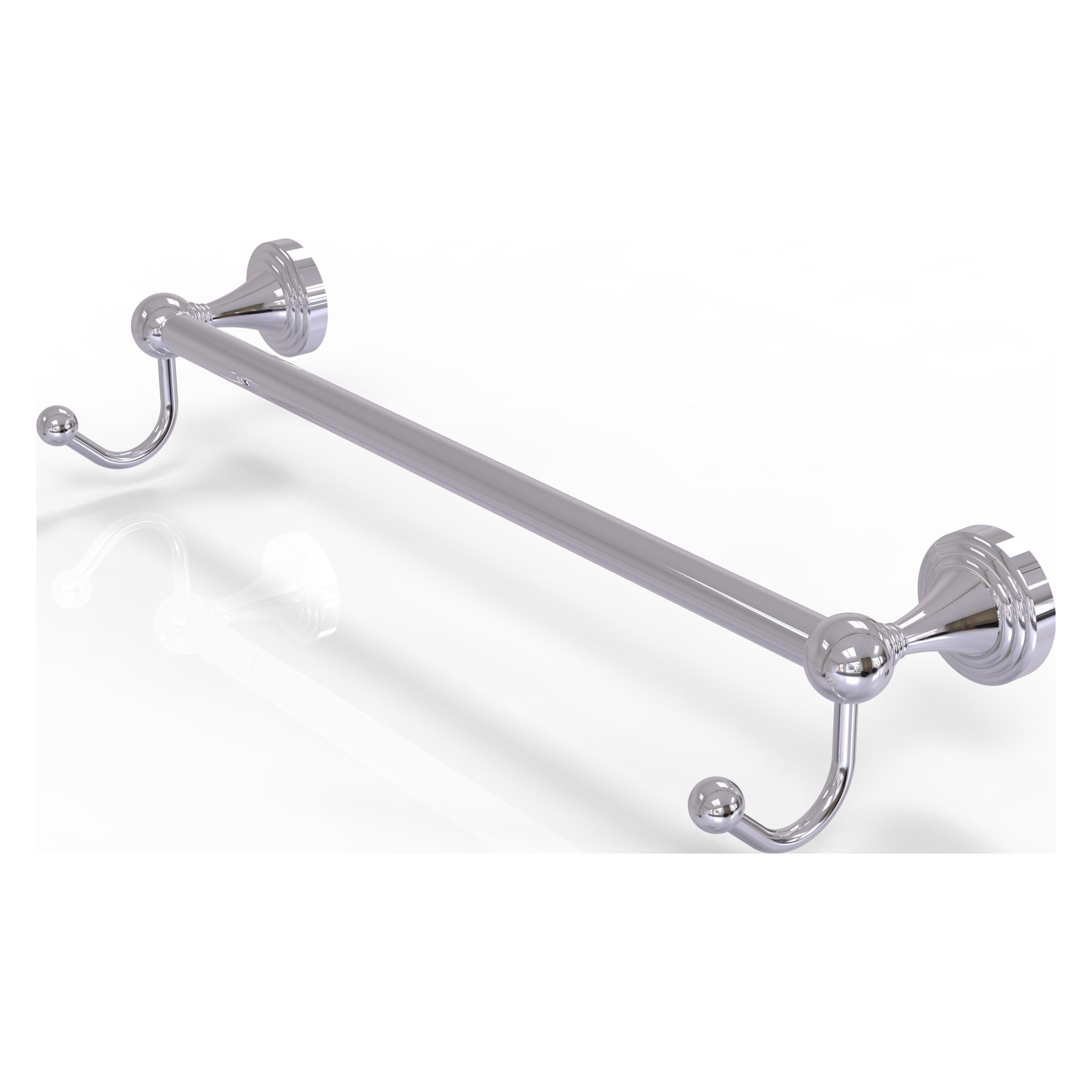 Allied Brass SG-41-24-HK-PC Sag Harbor 24-in Polished Chrome Wall mount Single Towel Bar