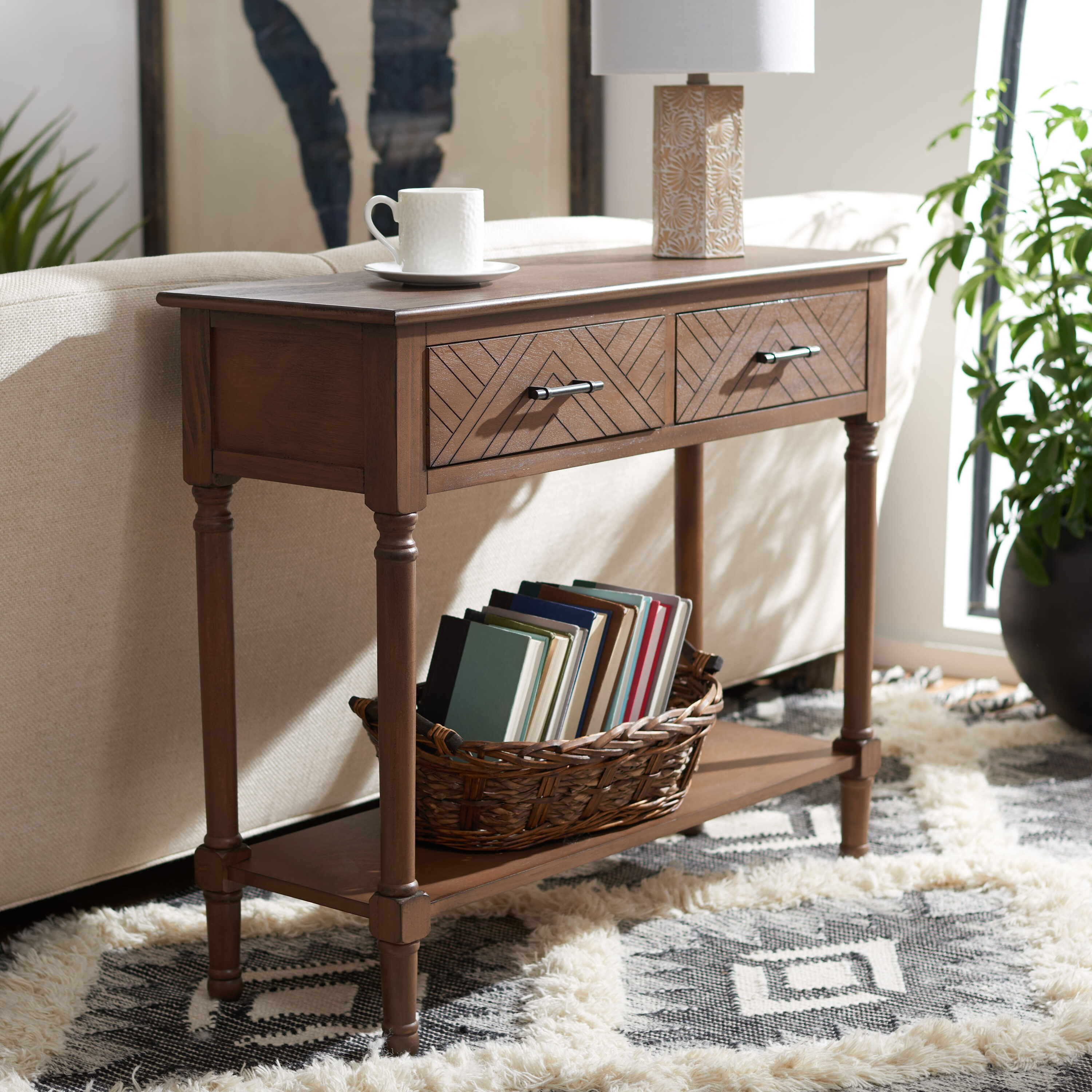 Safavieh CNS5704C Modern Brown Console table