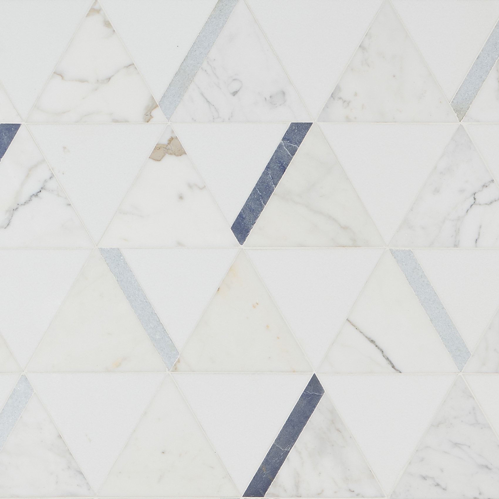 Artmore Tile EXT3RD106387 Santana Calacatta Azul 12-in x 20-in Polished Natural stone Patterned Hexagon Mosaic Floor and Wall Tile ( 2.22-sq ft Piece )