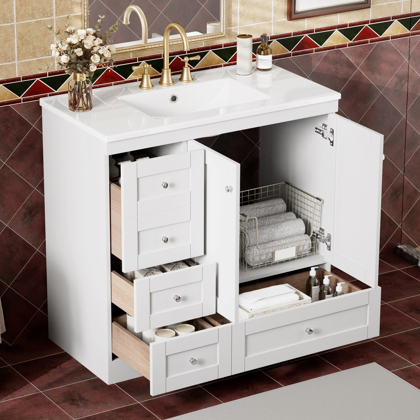 GlasFlength LW-BWC-050 Bathroom-Wall-Cabinets - View #8