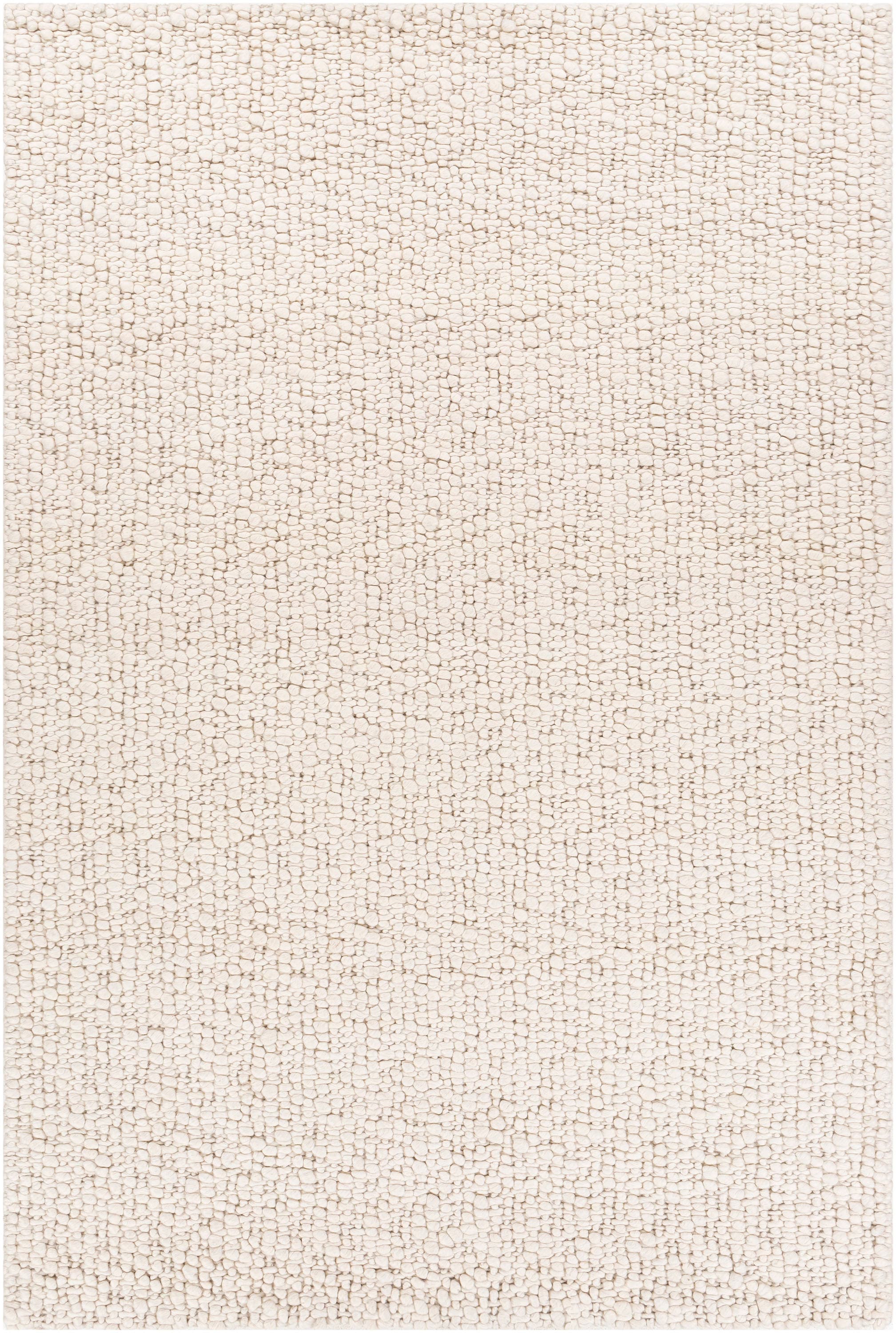 Surya NER1004-576 Neravan 5 X 8 (ft) Wool Cream Indoor Solid Mid-century Modern Area Rug