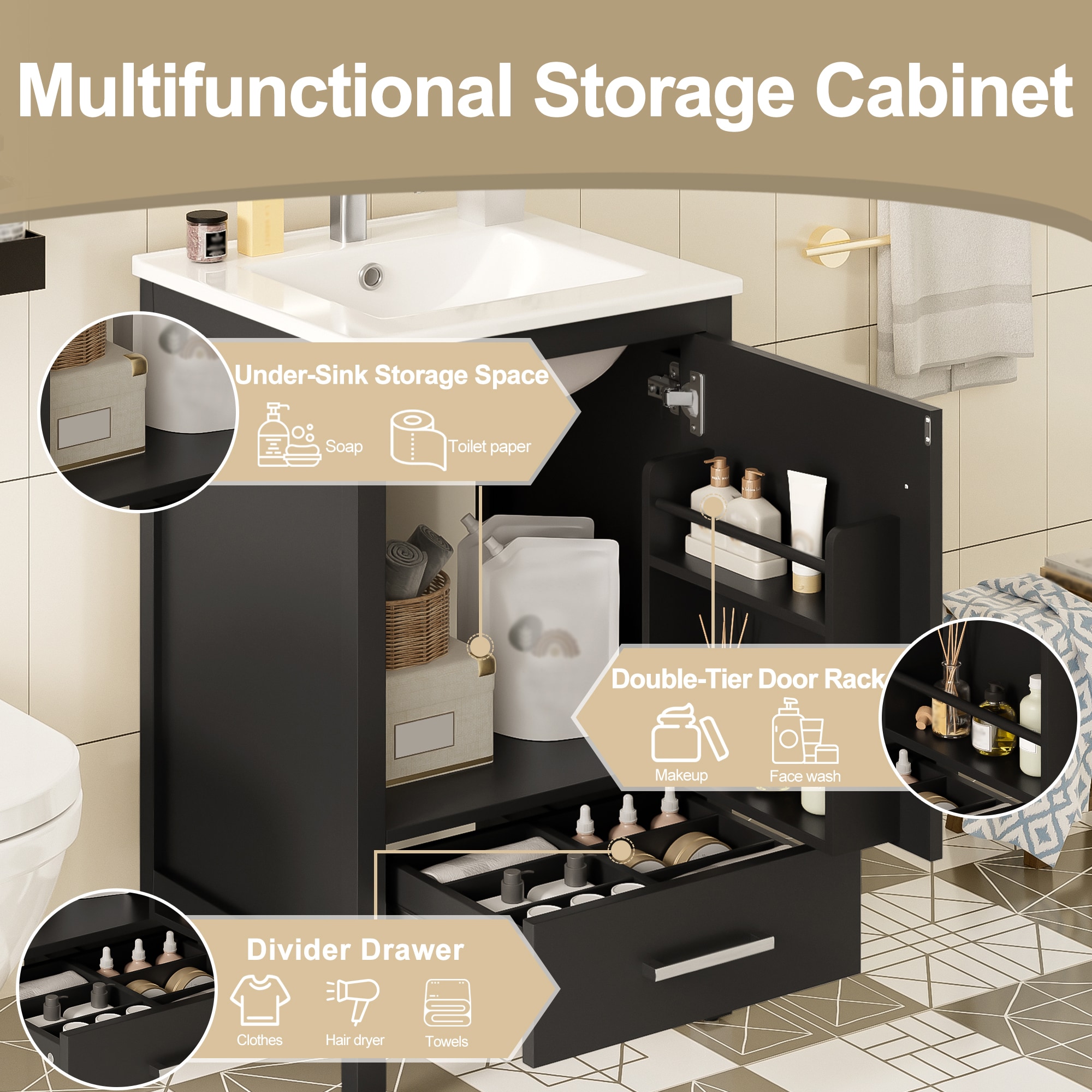 LOVMOR SF-M-N729P334847B Bath-Vanity-Combo - View #5