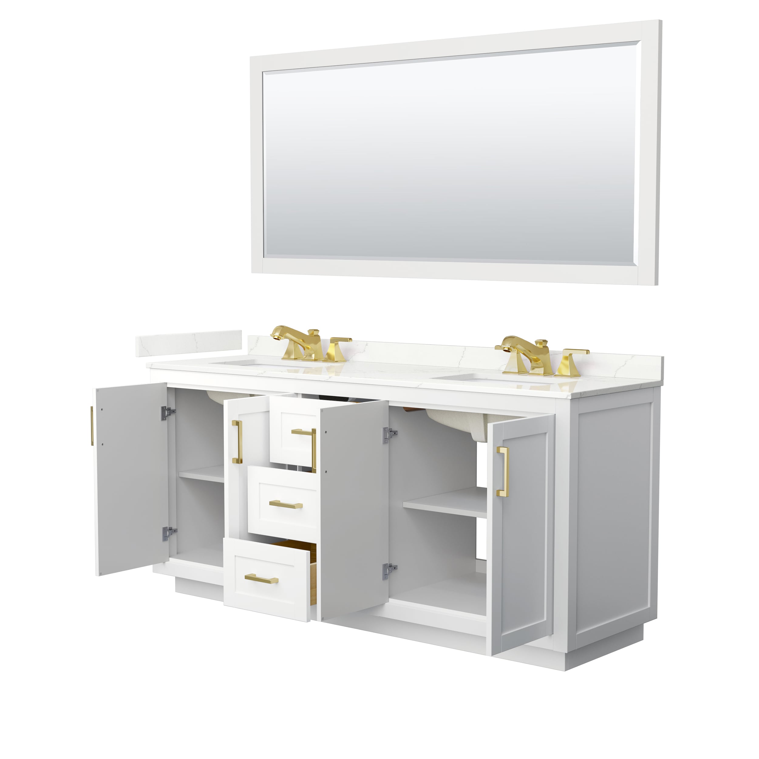 Wyndham Collection WCF292972DWGGTUS3M70 Bath-Vanity-Combo - View #3