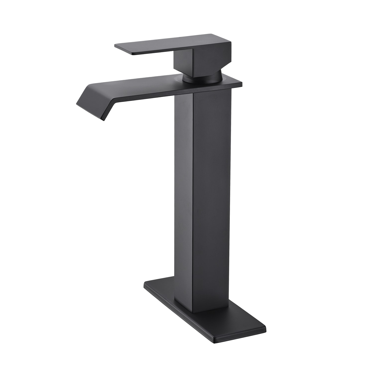 Tatayosi - Waterfall Spout Single Handle Bathroom Sink Faucet