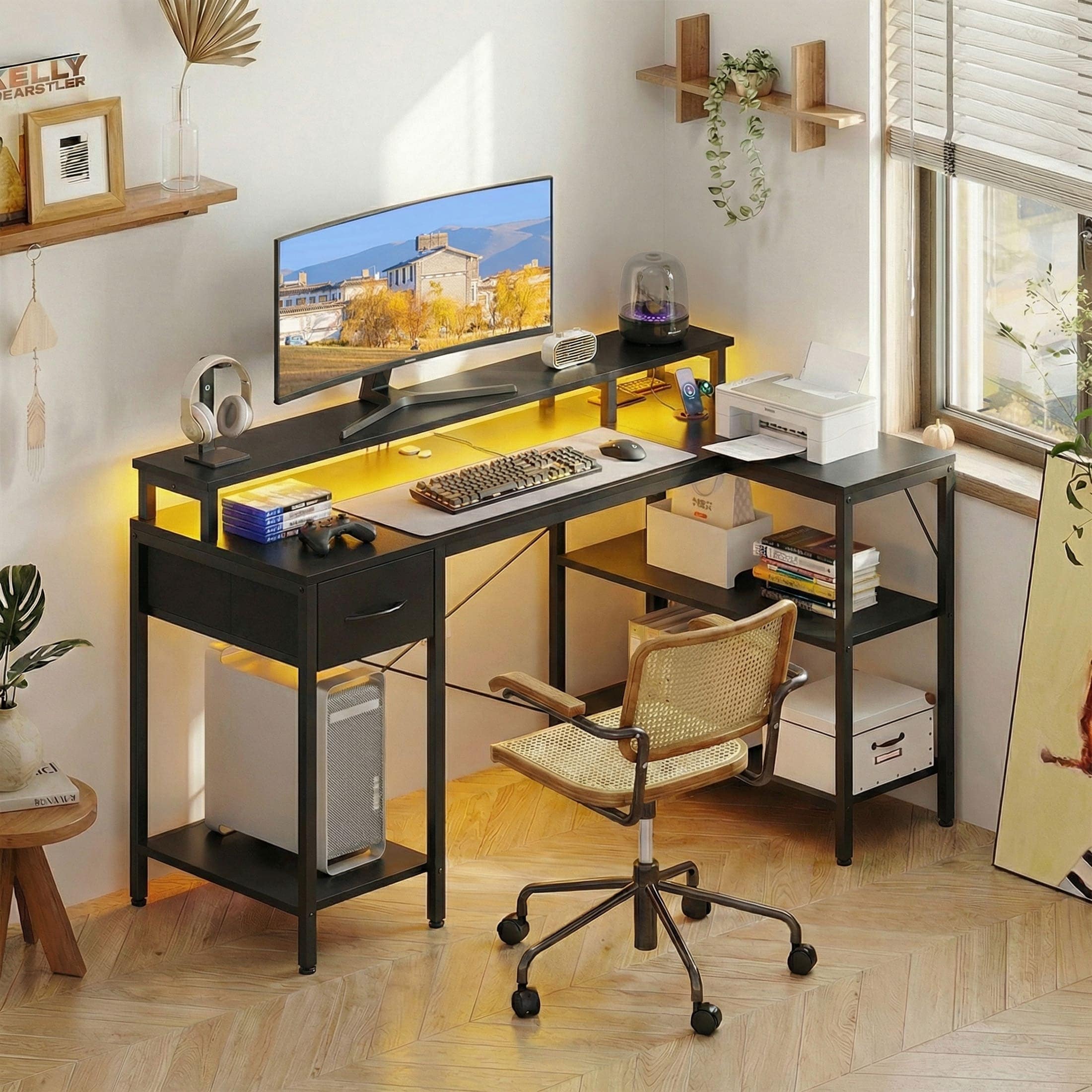 Sweetcrispy L-FH-LXZ2CDD-47BK desks - View #2