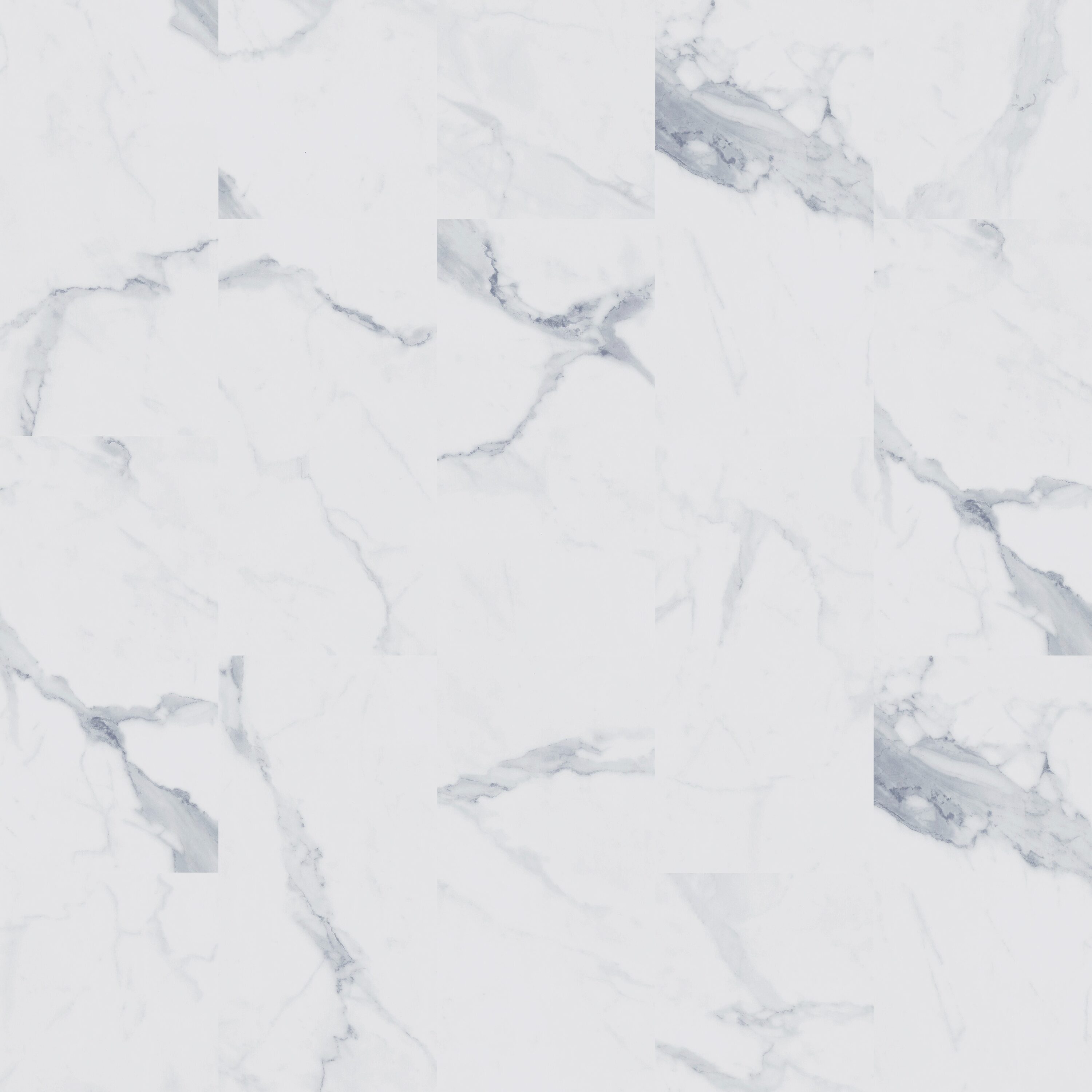 STAINMASTER Glacier Calacatta Marble White Marble Look 12-mil x 12-in W x 24-in L Waterproof Interlocking Luxury Vinyl Tile Flooring (19.79-sq ft/ Carton)
