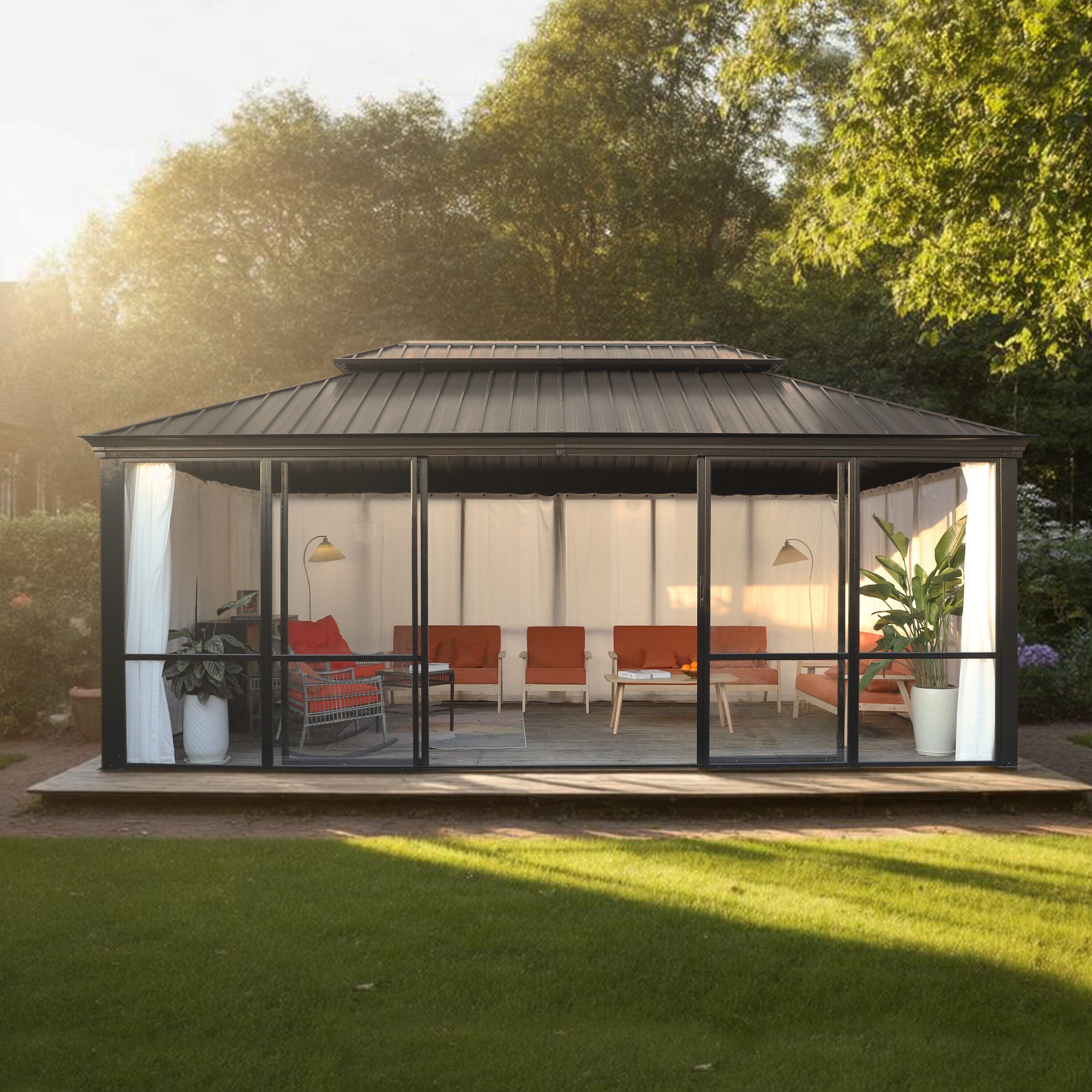 VEIKOUS PG0201-71-1 Wood-Resin-Gazebos - View #13