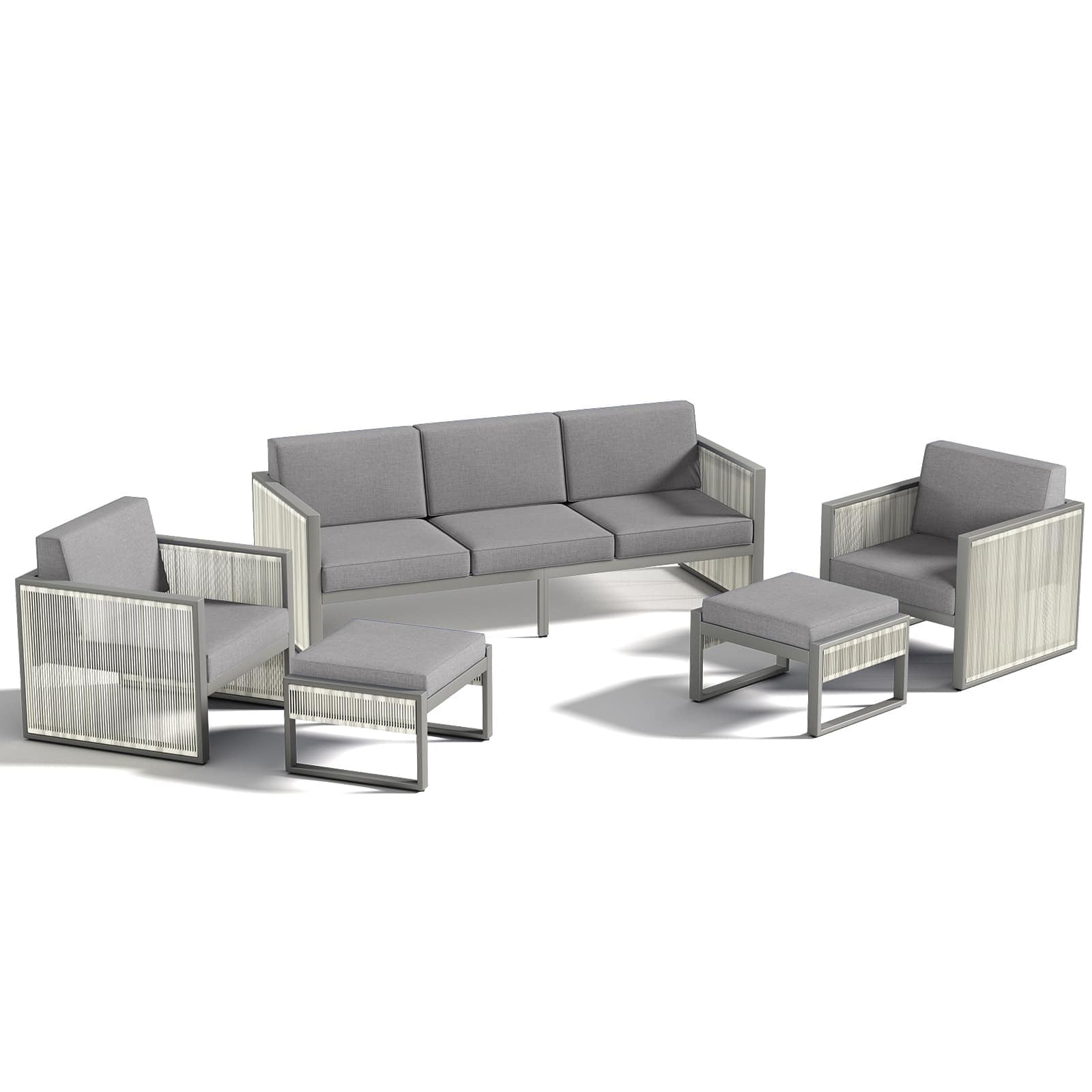 Bestier USLOW-O500319B-LGRY Patio-Conversation-Sets - View #6
