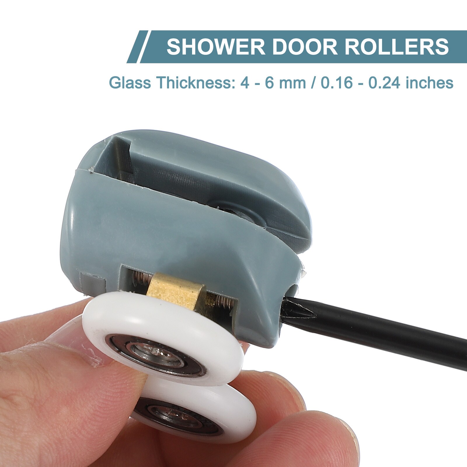 Unique Bargains S25093000UX9341 Tub-Shower-Door-Rollers - View #3