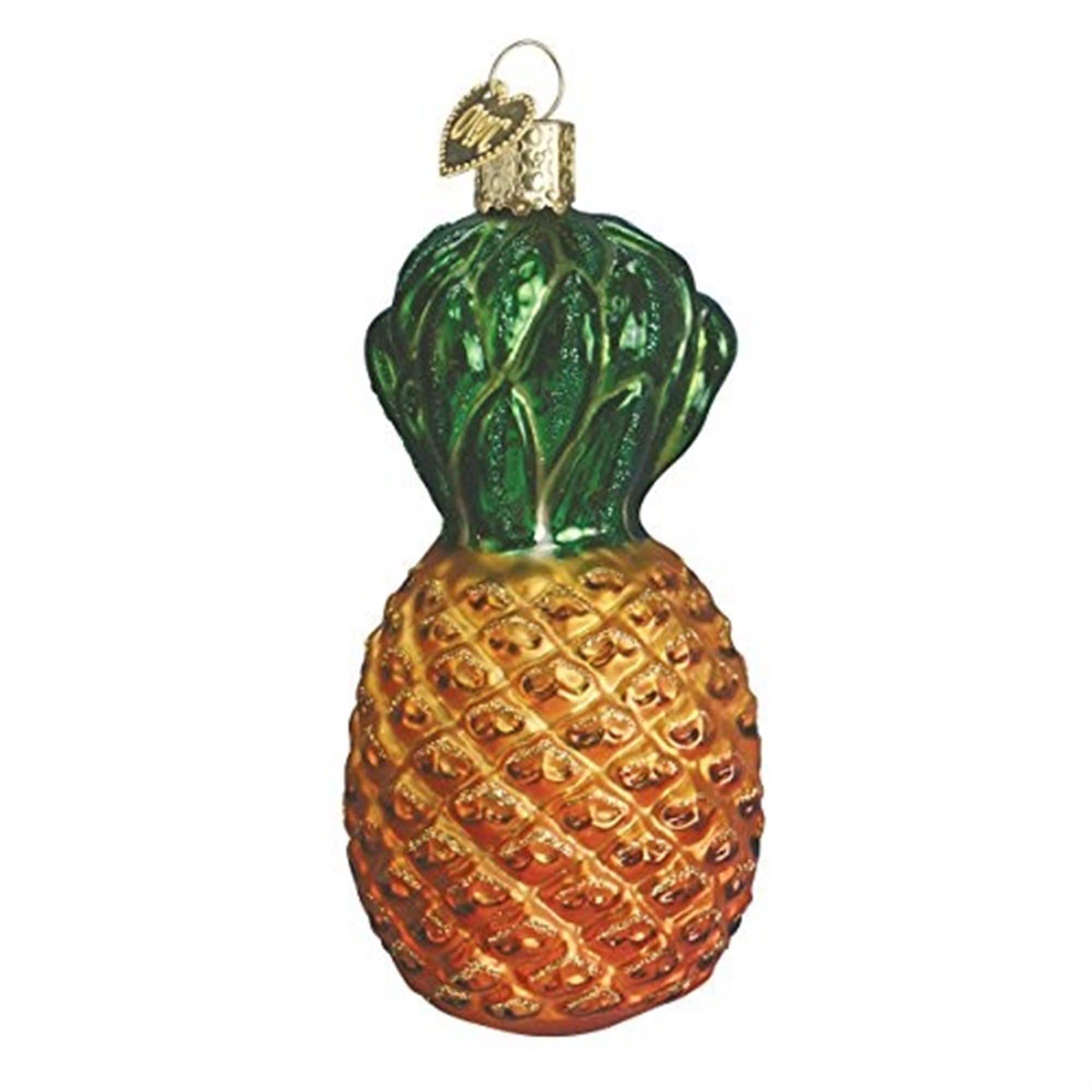 Old World Christmas 729343280138 Glass Blown Ornament - Pineapple