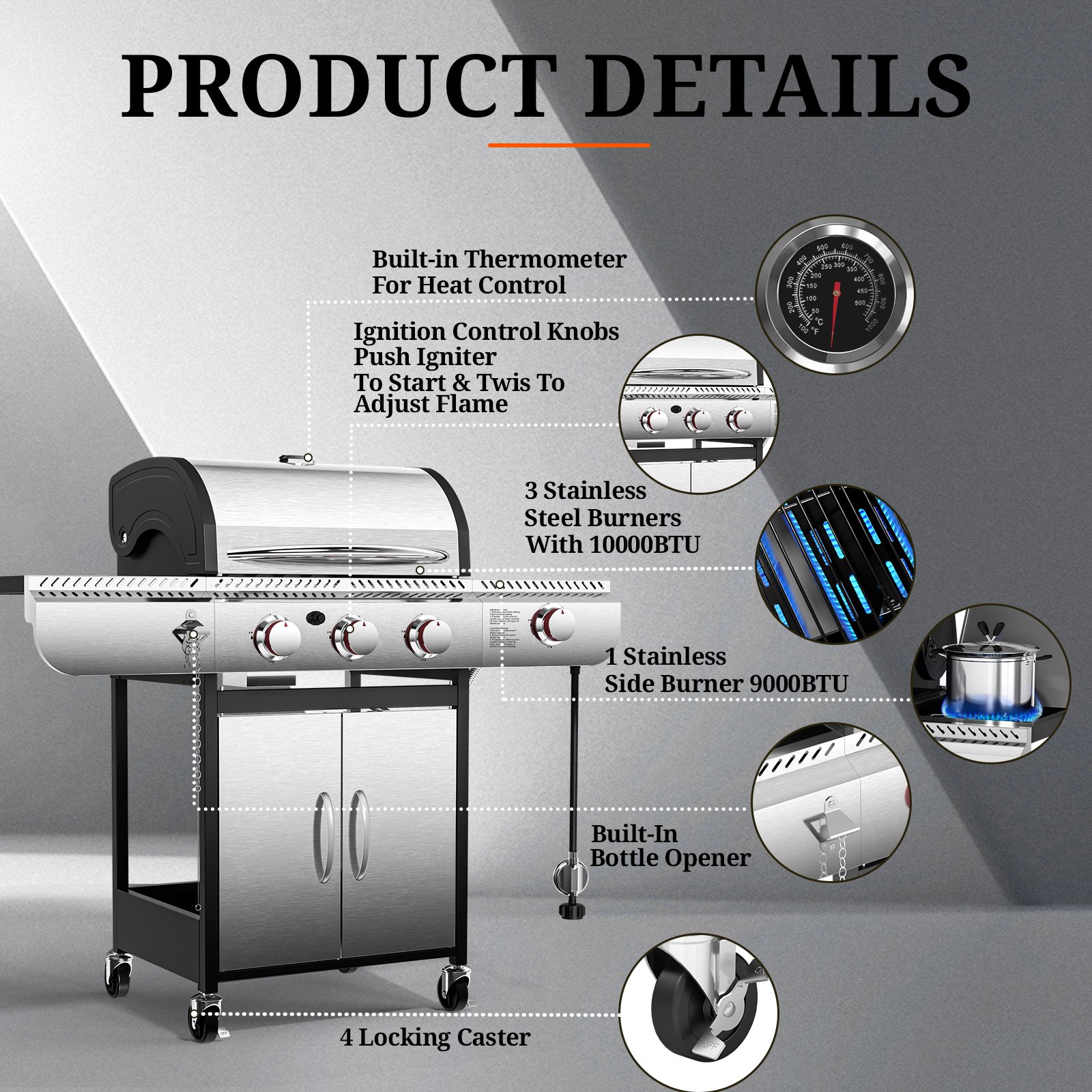 Antarctic Star G0131A Gas-Grill - View #6