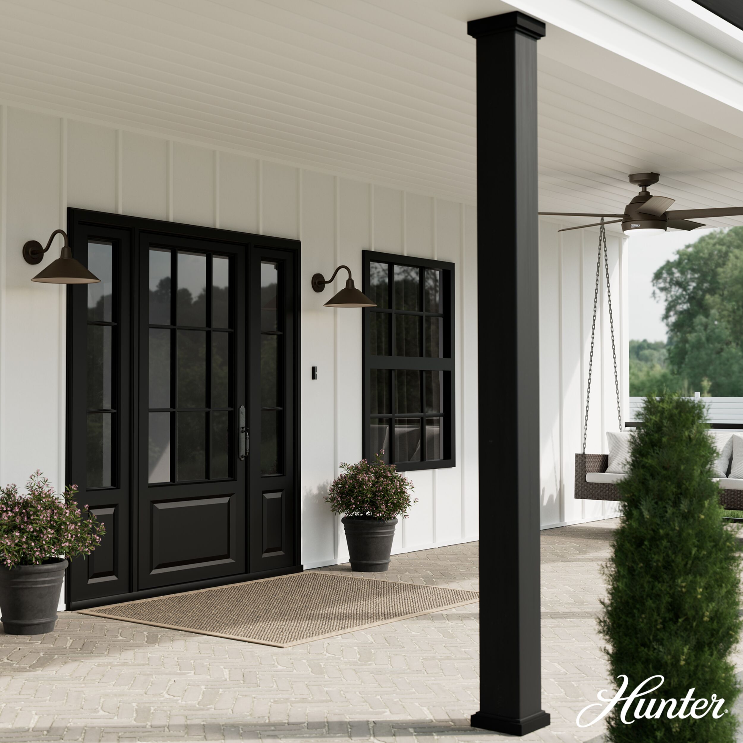 Hunter 46023 Outdoor-Wall-Lighting - View #3