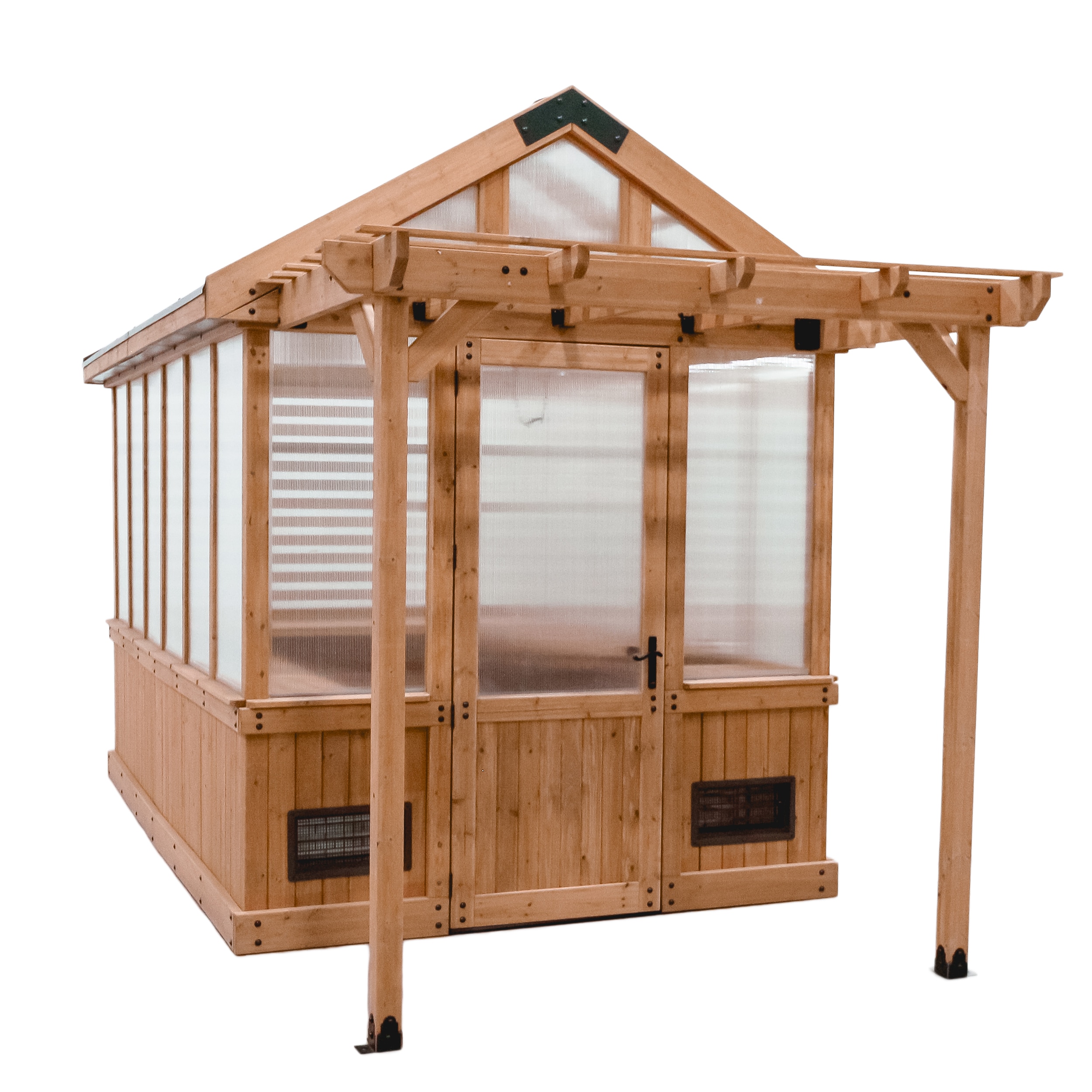 Backyard Discovery 11 x 7 Cedar and Polycarbonate Greenhouse