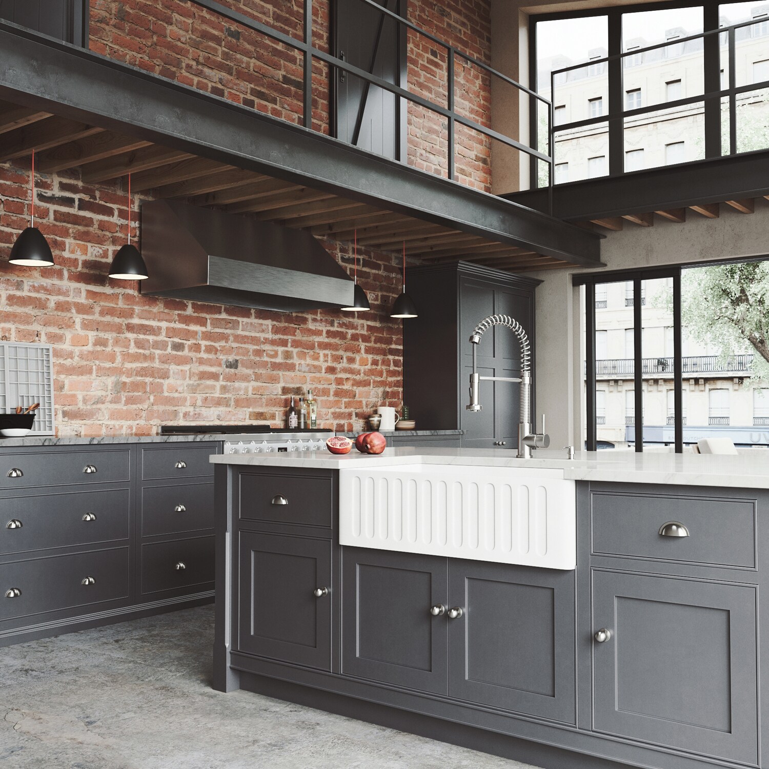 VIGO VGRA3318CS Kitchen-Sinks - View #4