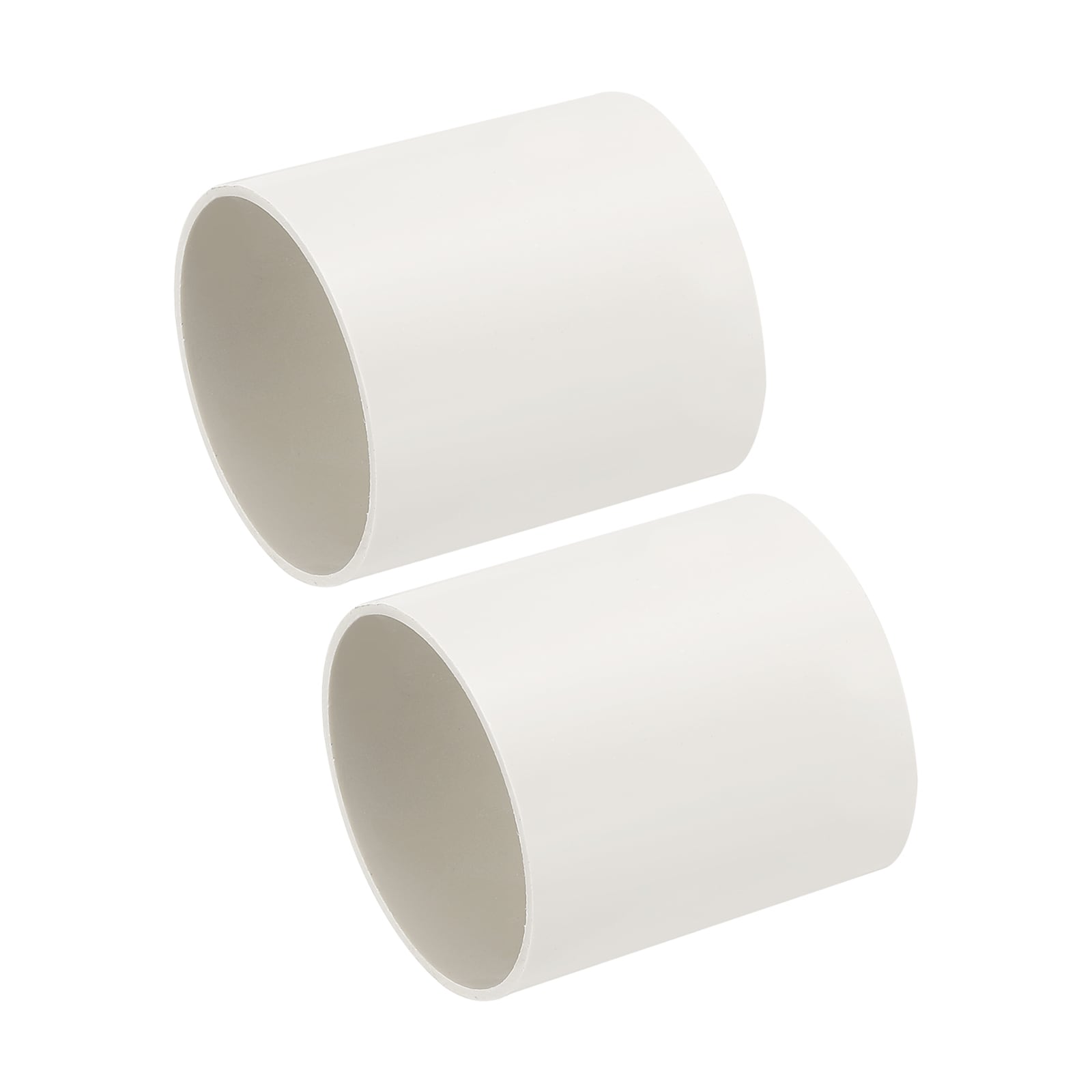 PATIKIL 3.5 Inch Round Plastic Duct Pipe Connector 2 pcs 4 Inch Long ...
