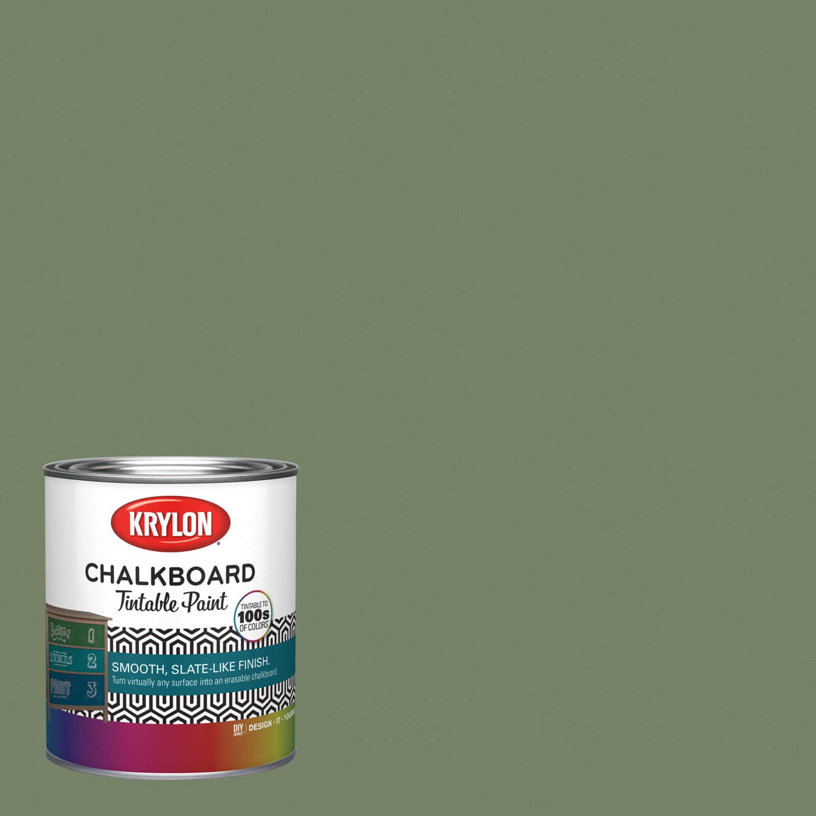 Krylon Latex Northern Glen 5007-4b Chalkboard Paint (1-quart)