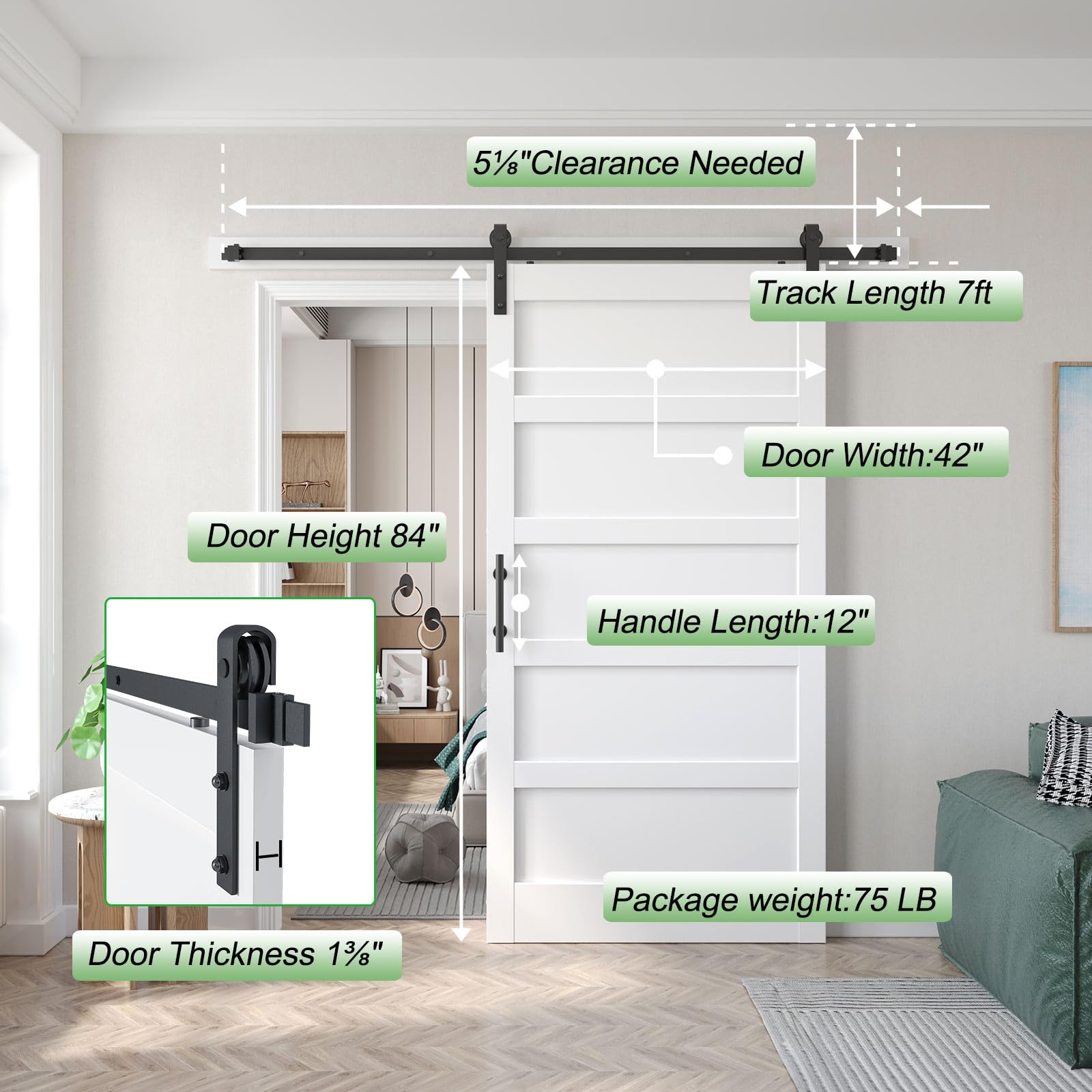 Phyfalip LPF0618P072 Pocket-Door-Hardware-Kits - View #8