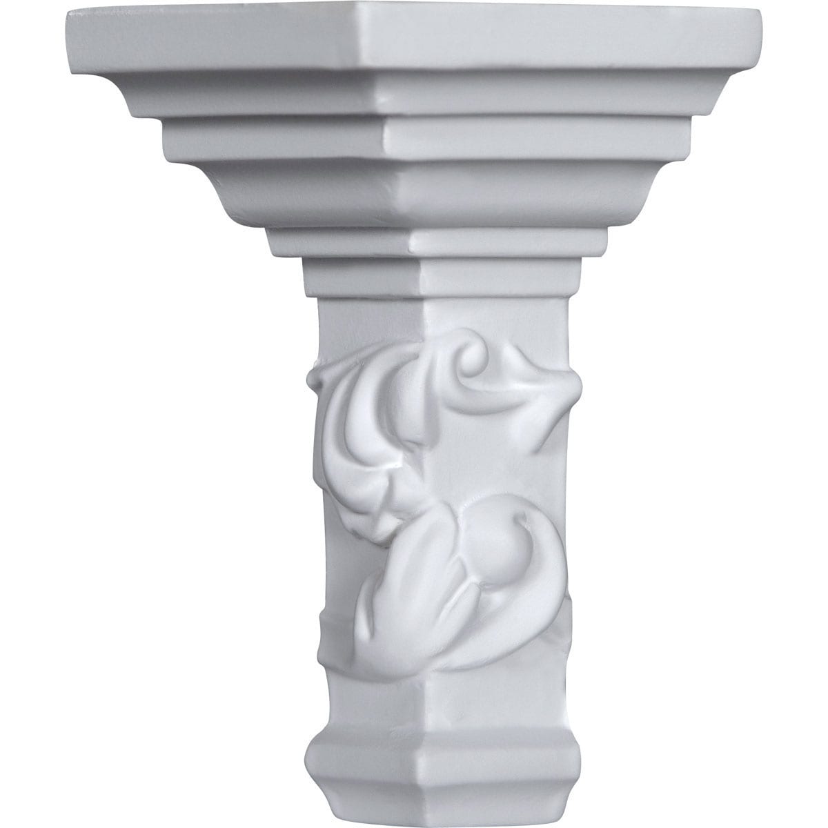Ekena Millwork MOC05X02RI Richmond 2-1/4-in x 5-1/2-in Interior Primed Polyurethane Traditional 497039 Outside corner Crown Moulding Block