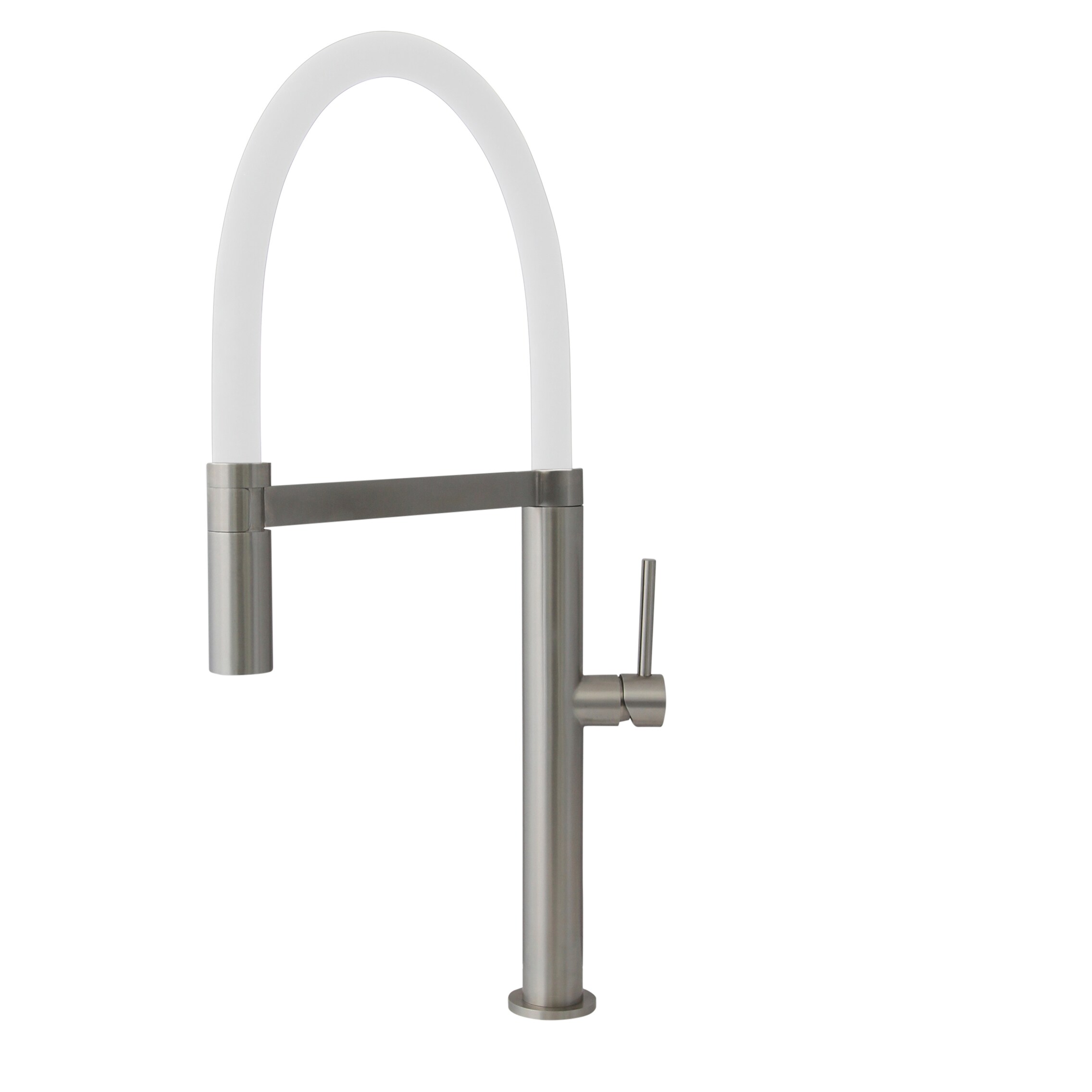 Stylish K-140H Carpi Stainless Steel Single Handle Deck-mount Kitchen Faucet with Sprayer