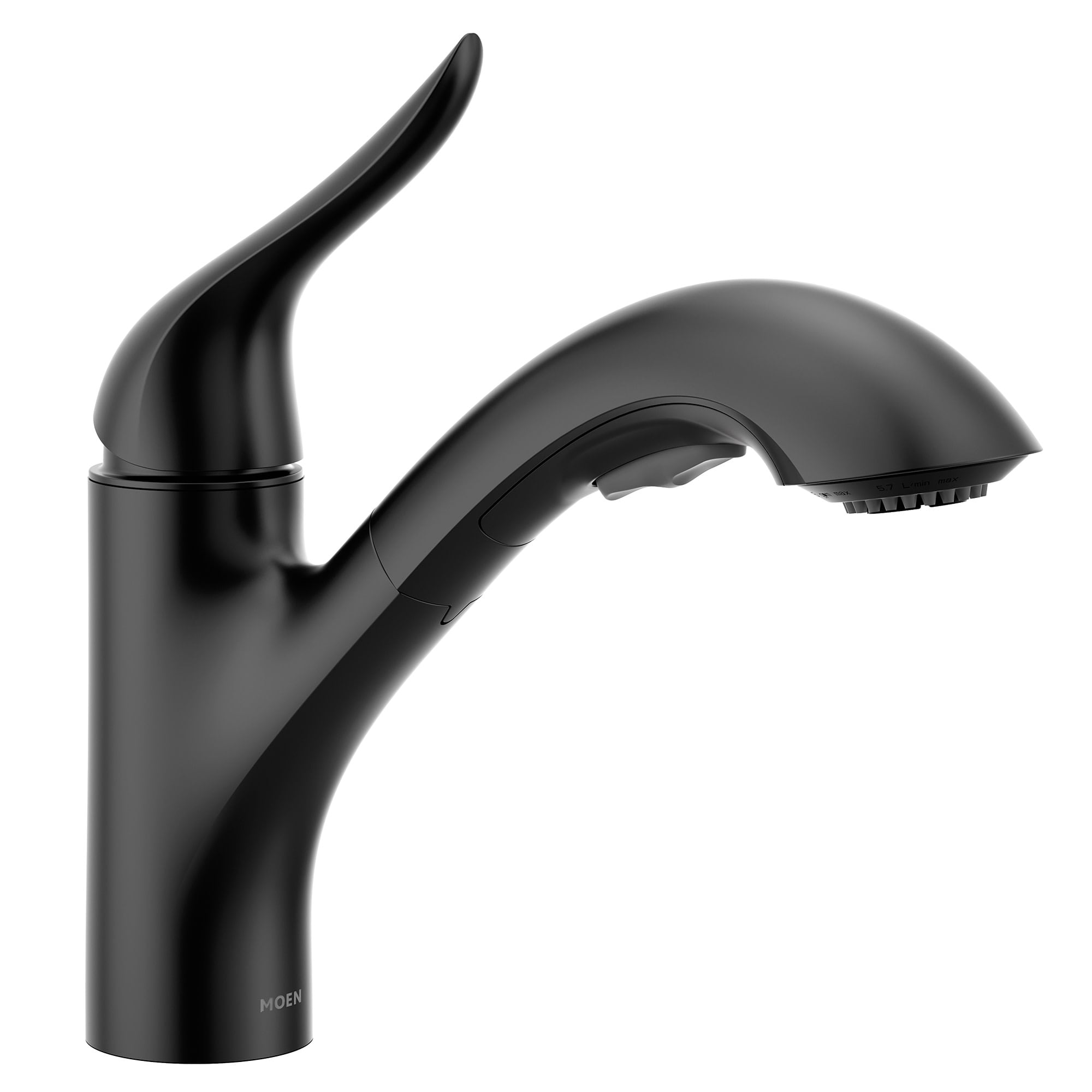 Moen Koa Matte Black Single Handle Pull-out Kitchen Faucet with