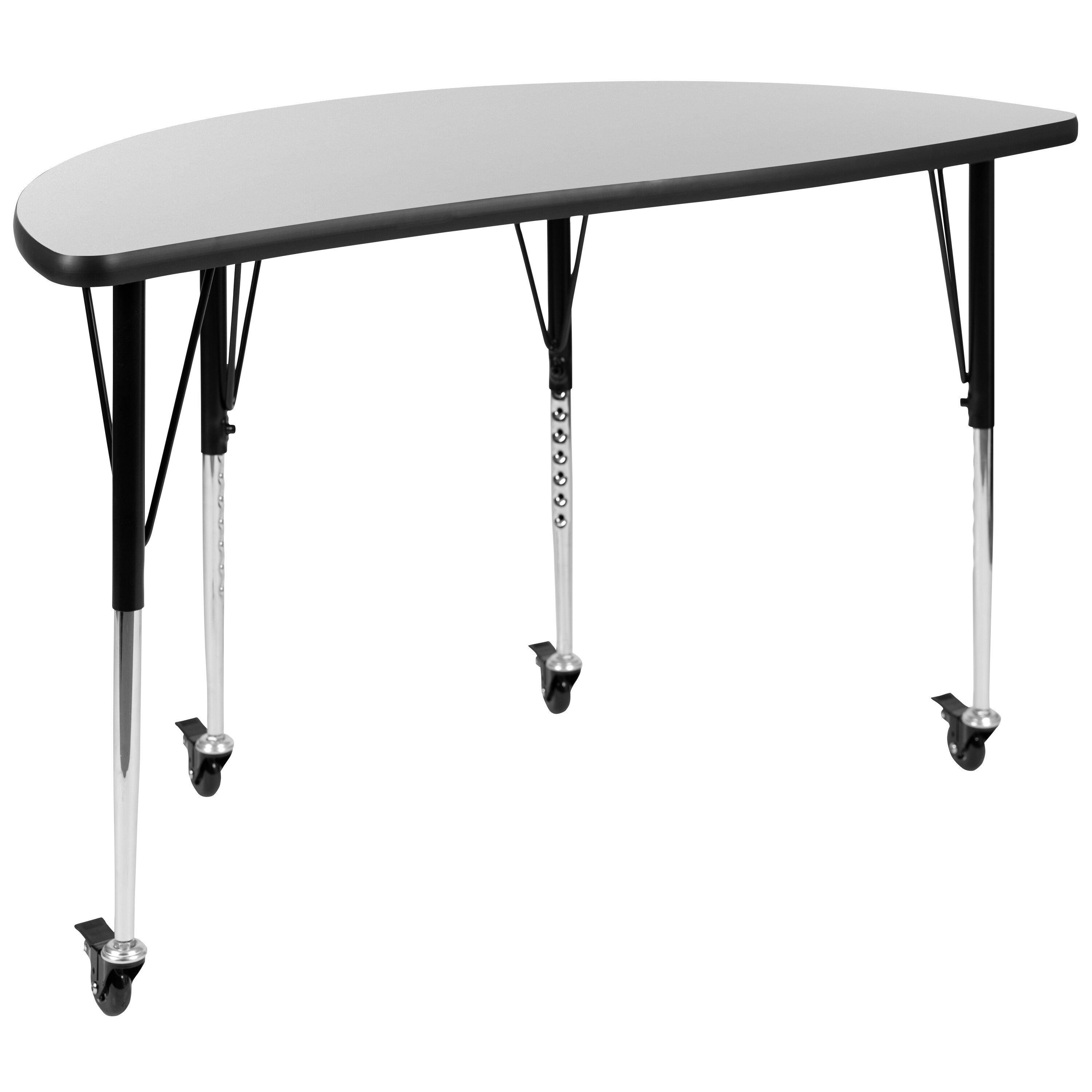 Flash Furniture 889142515098 Wren Grey Half-round Kid's Play Table