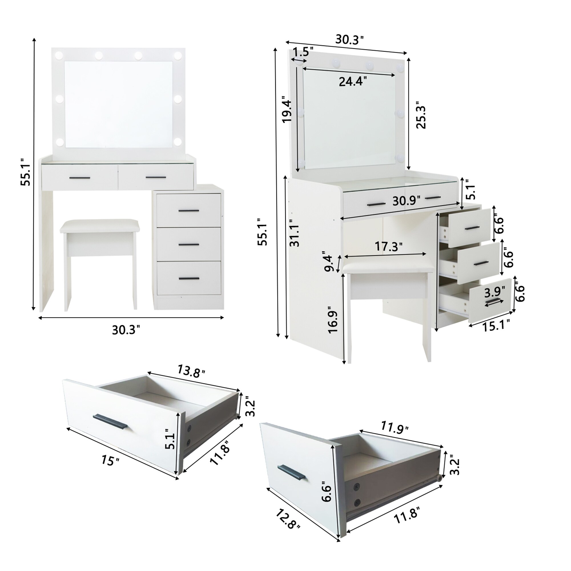 Bybafun YA3800162 Bedroom-Vanities - View #4