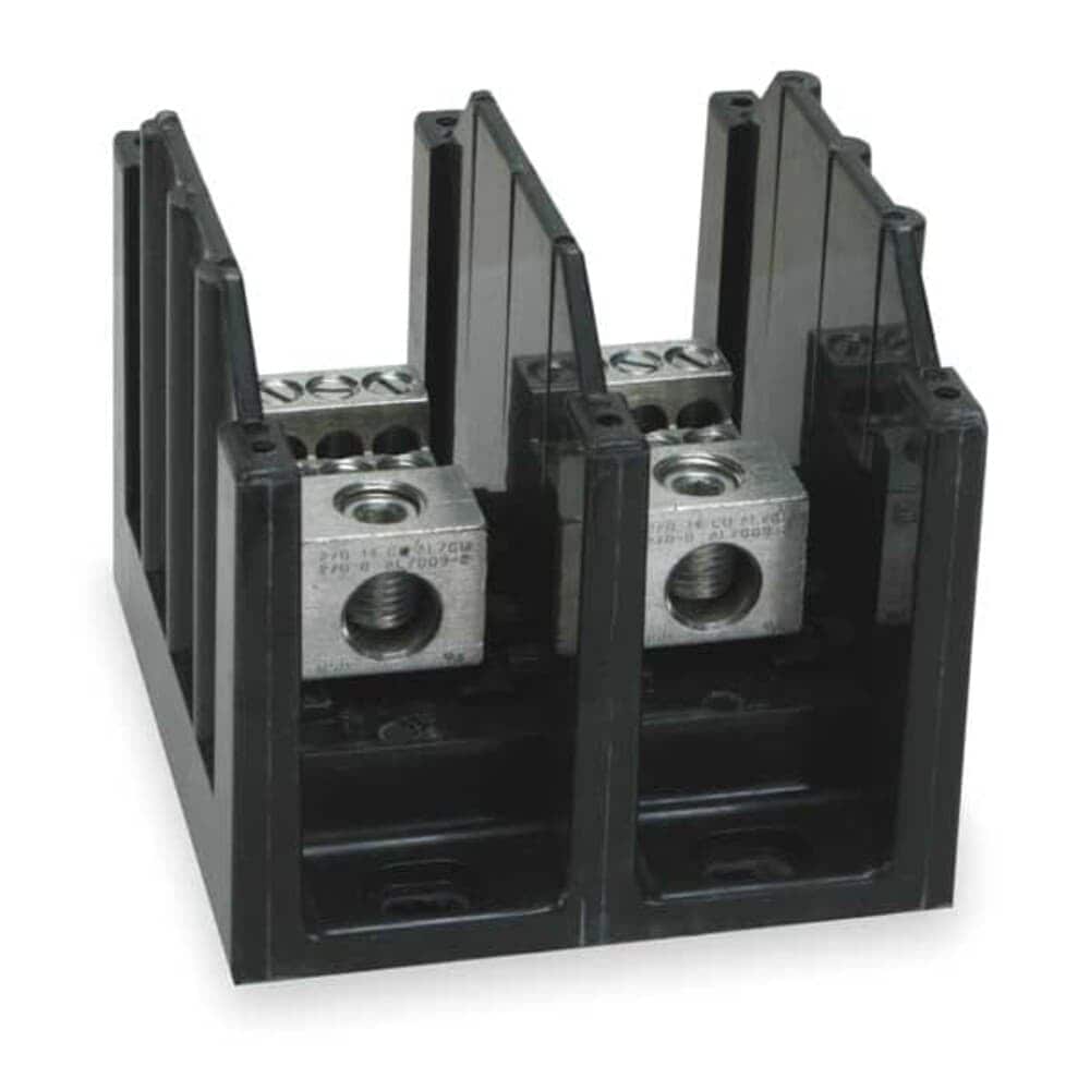 Eaton Power Distribution Block Open 2 Pole 175 A Copper 600 V AC/DC #16321-2