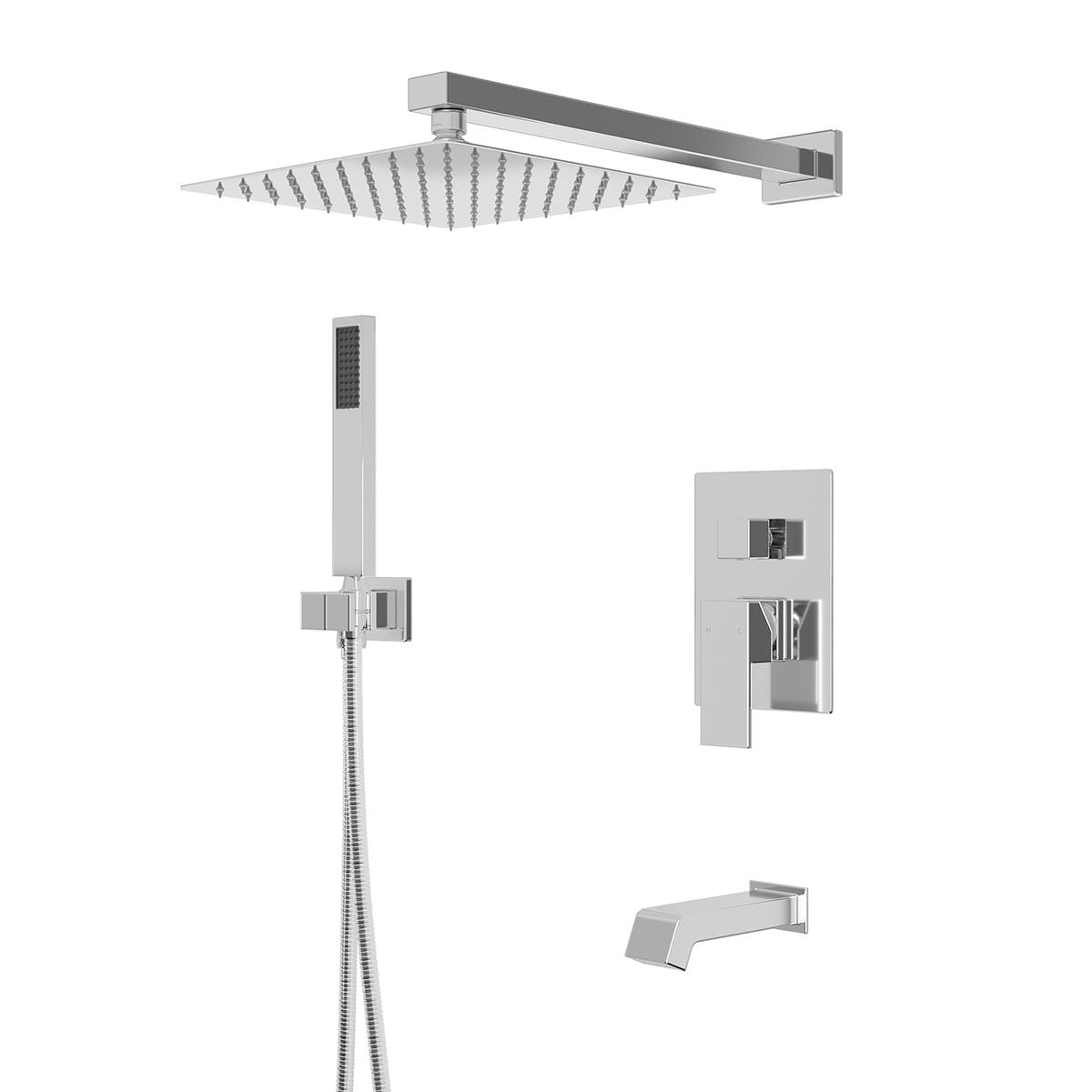 Mondawe AM-S008AC-10CH Showerhead-Bar-Panels - View #2