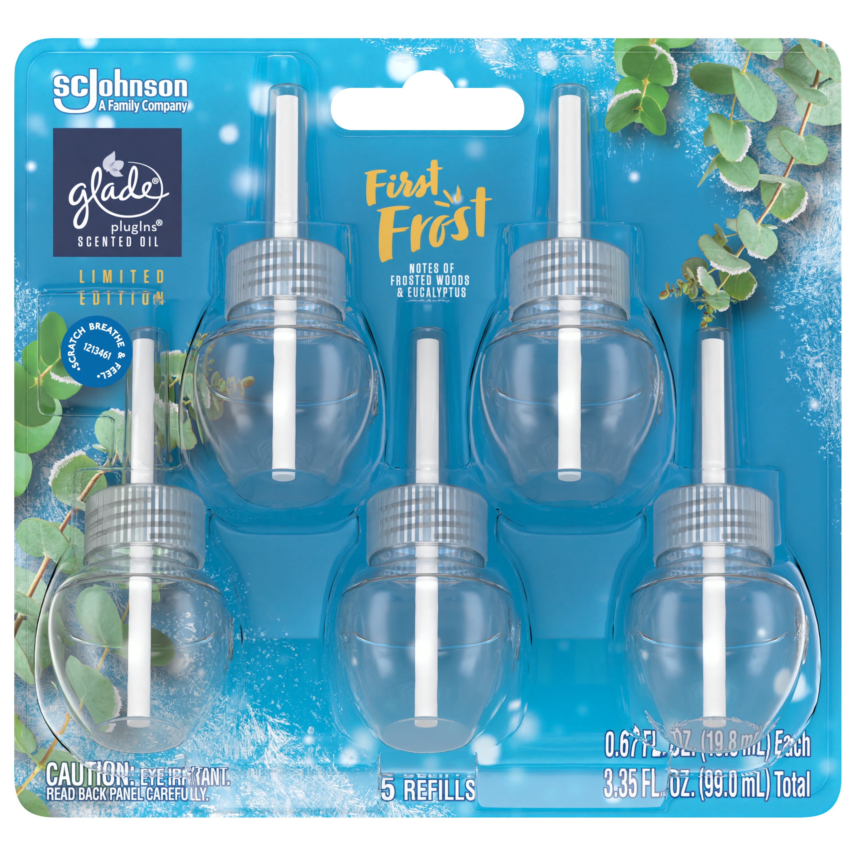 Glade 374046 0.67 Fluid Ounce(s) First Frost Refill Air Freshener 5 -Pack