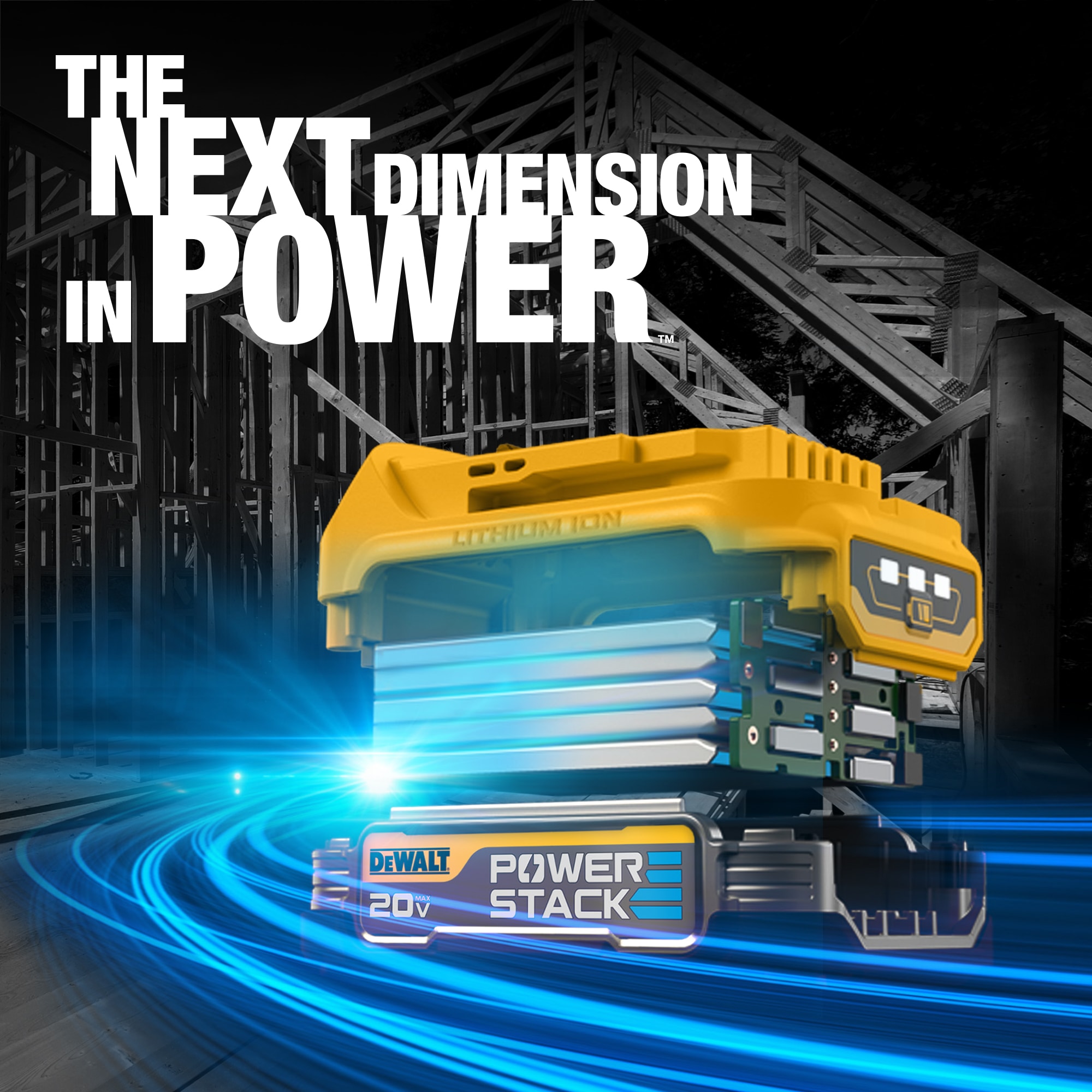 DEWALT POWERSTACK 20-volt Max 1/4-in Variable Speed Brushless Cordless  Impact Driver (1-Battery Included) in the Impact Drivers department at 