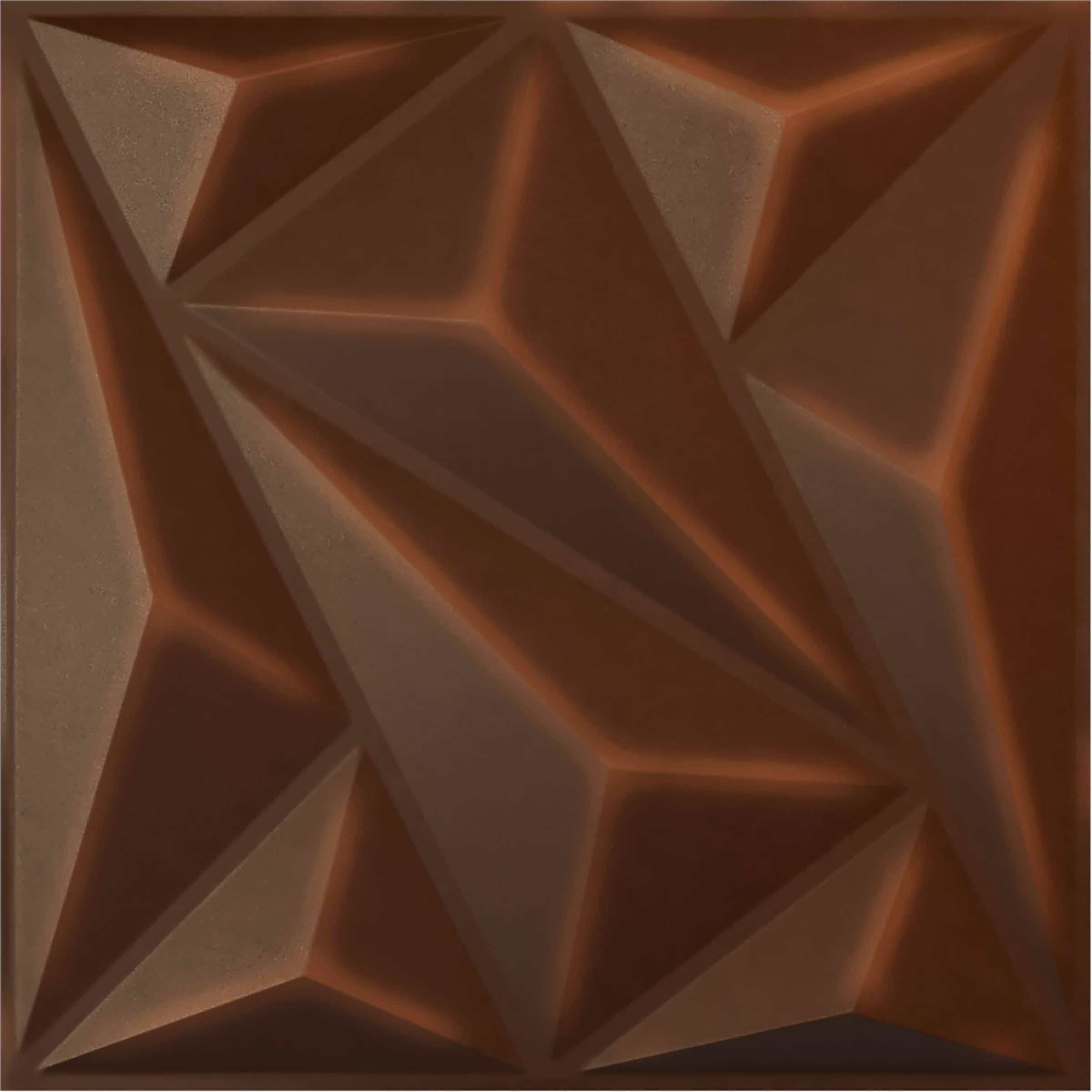 Ekena Millwork WP20X20MQDRU 19-5/8-in x 19-5/8-in Embossed Paintable/Stainable Red PVC Abstract Wall Panel ( 2.67-sq ft )