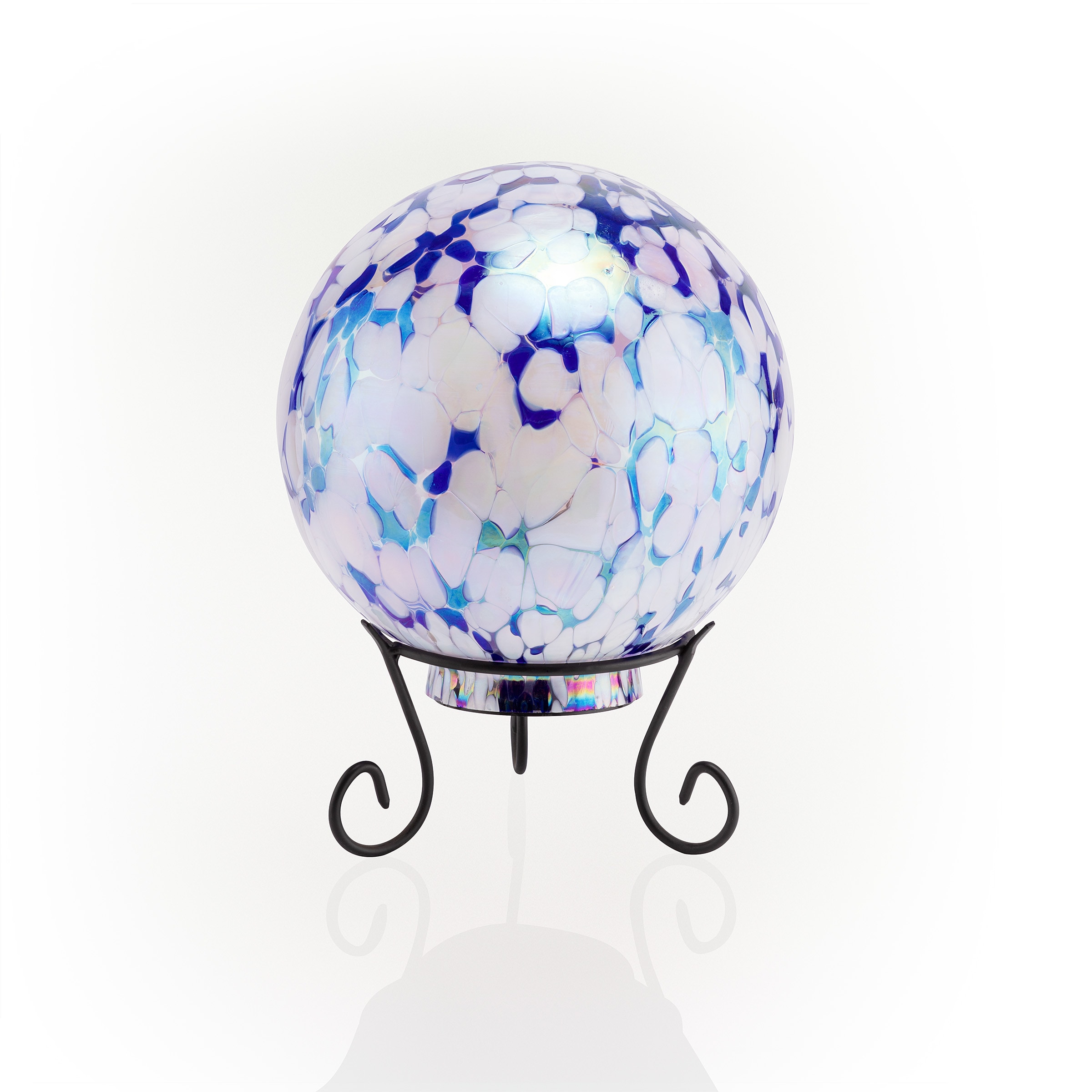 Alpine Corporation HGY308A-TM 8-Inches Diameter Multiple colors/finishes Blown Glass Gazing Ball