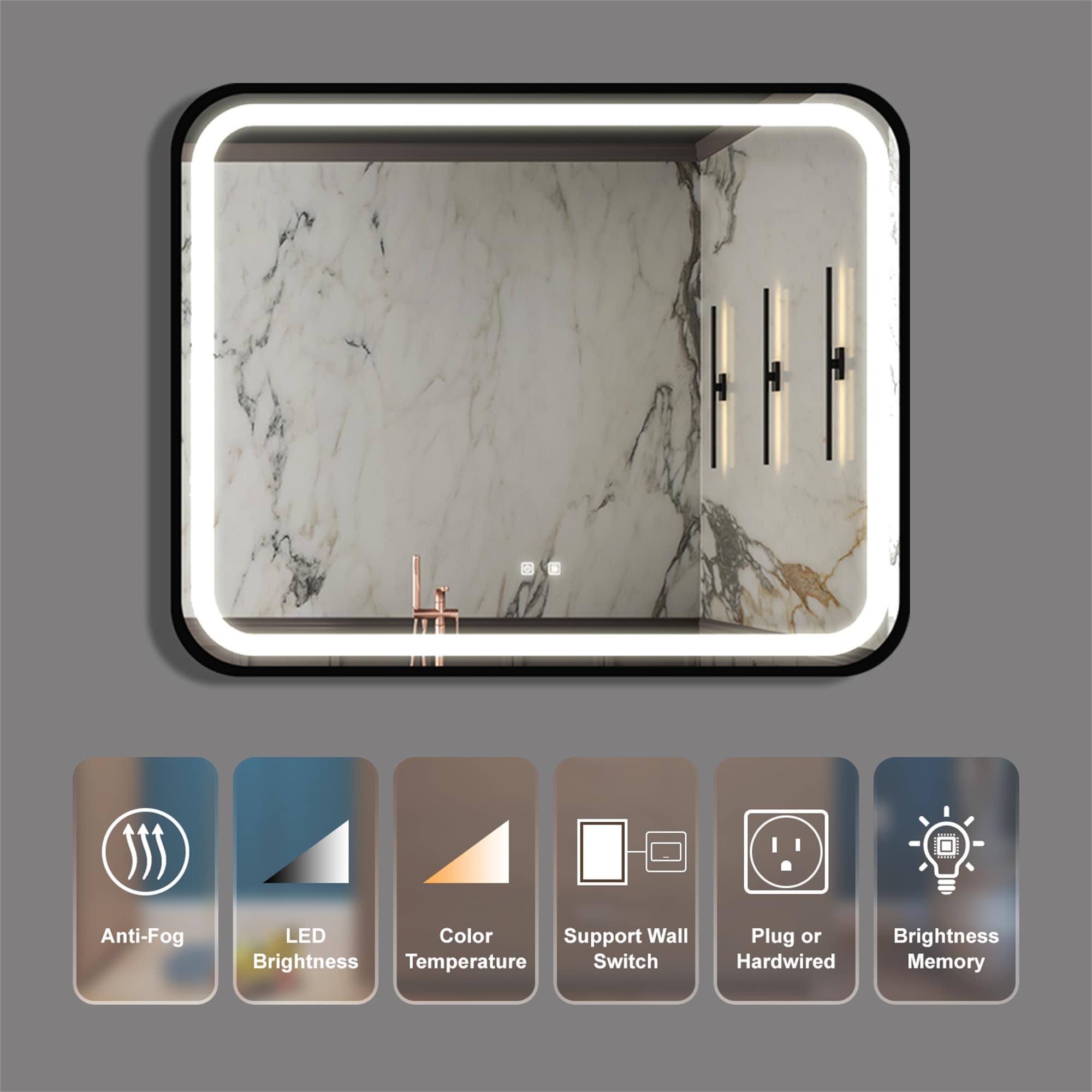 BABOOM BOM-9547681-OR Framed-Bath-Mirrors - View #3