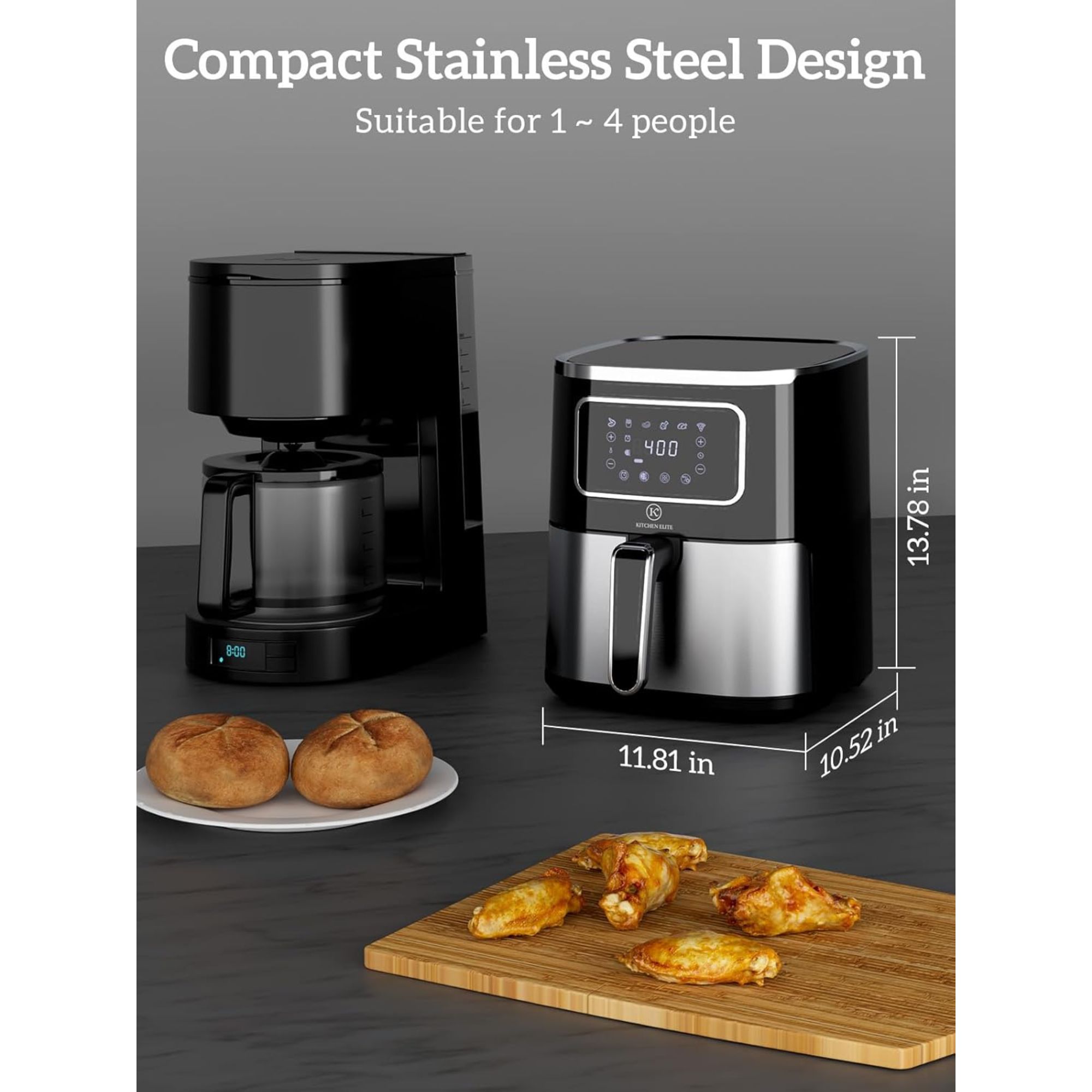 Kitchen Elite KE-AF-101-528QT-SS-A b050573 - View #2