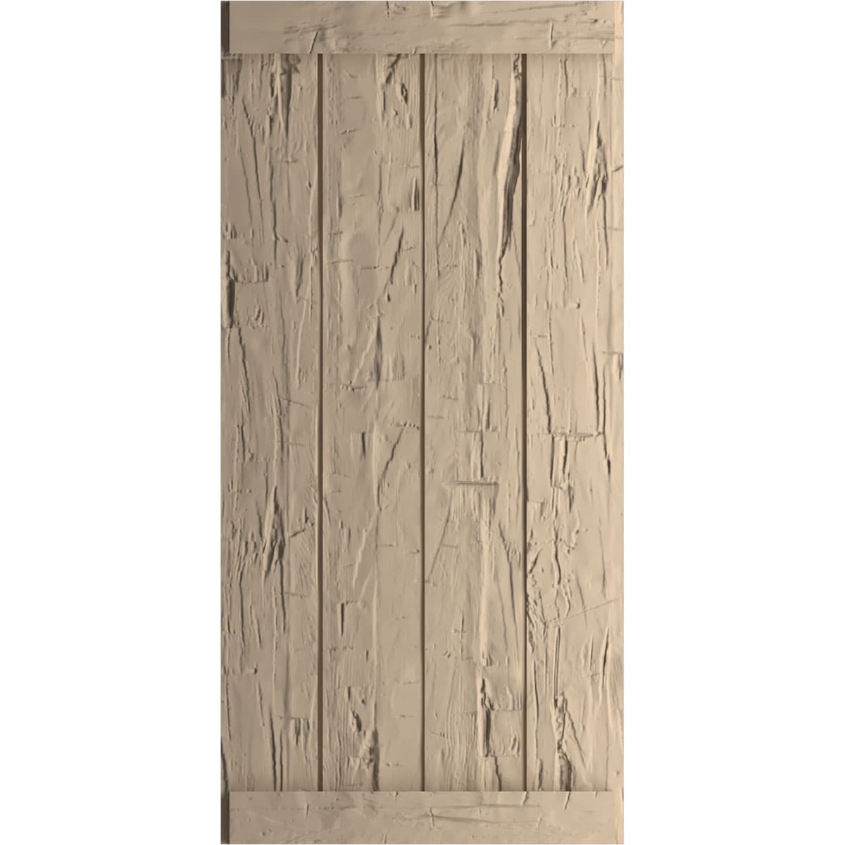 Ekena Millwork SHUBJE22X26HHPR 22-in W x 26-in H Unfinished Paintable/Stainable Board and batten End batten Exterior Shutters ( 2 -Pack )