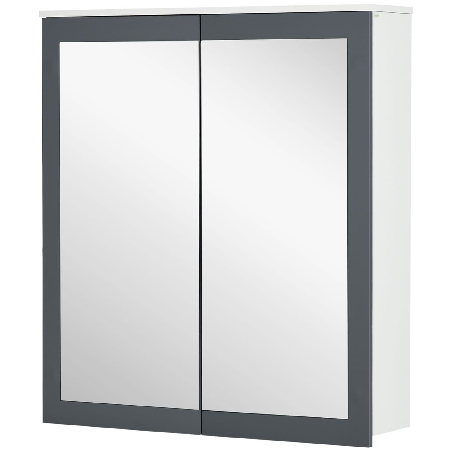 OGETFUUR 27.25-in x 29.75-in White Wall Mounted Medicine Cabinets with Mirror for Bathroom