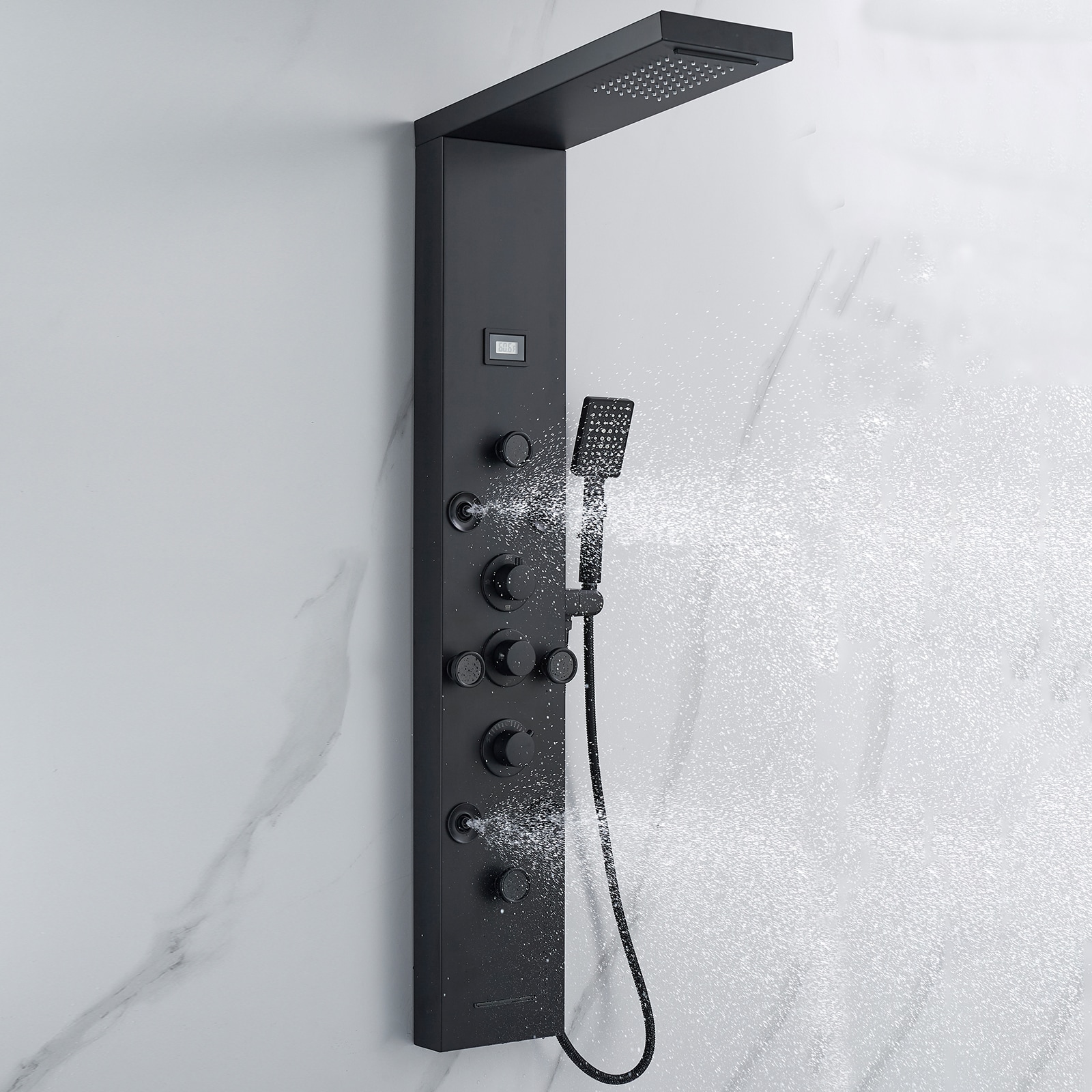 BYH SS-5001-MB Showerhead-Bar-Panels - View #9