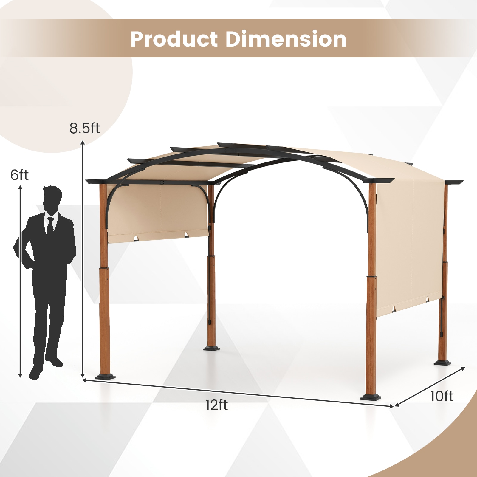 Slickblue D-CO-EB95811PN Pergolas-2 - View #4