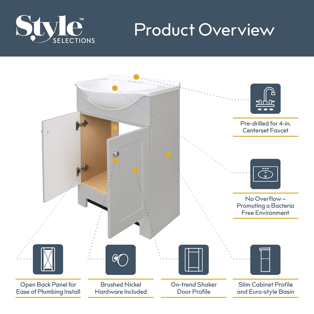 Style Selections CE31J24-SS Bath-Vanity-Combo - View #5