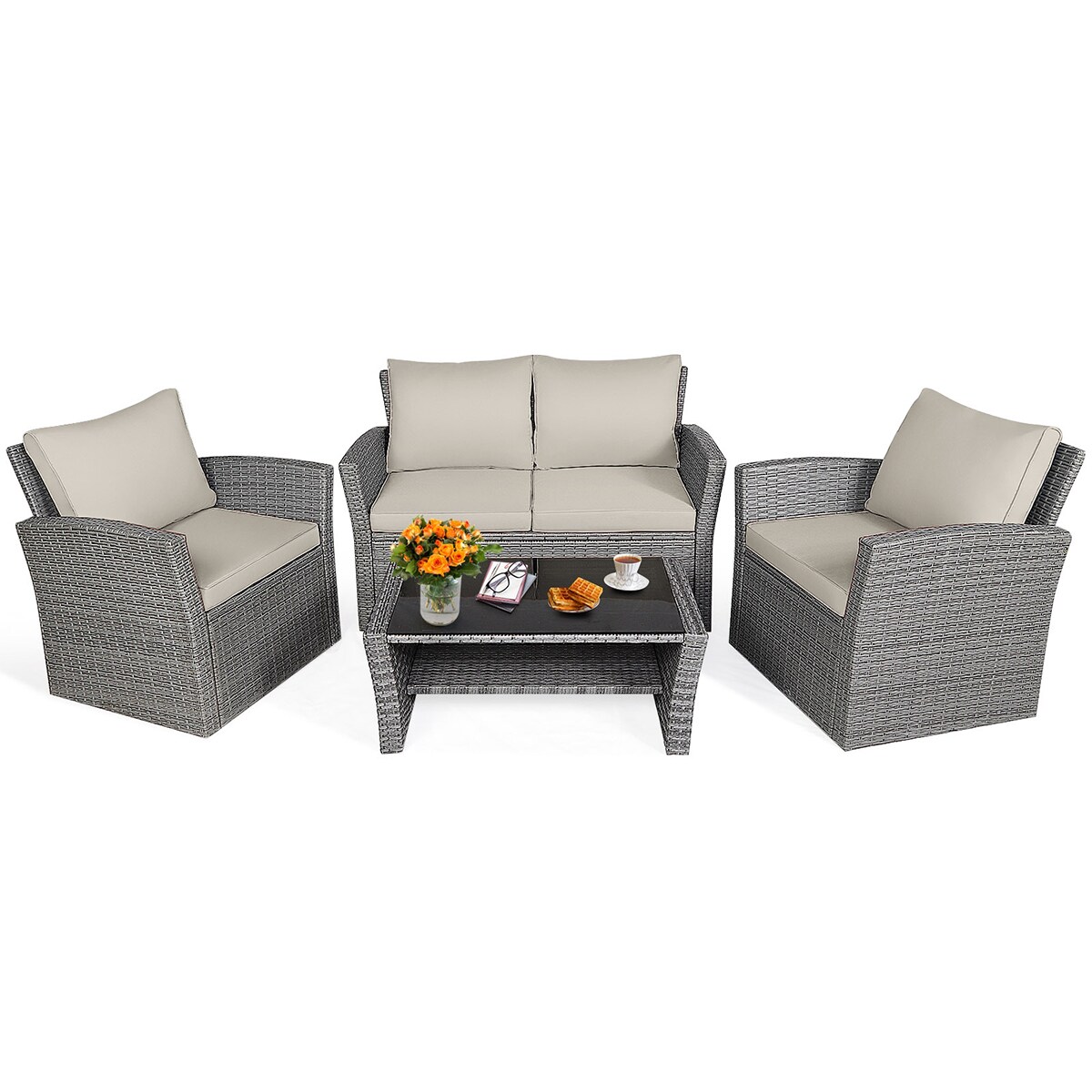 WELLFOR OUG67841ABN+ Patio-Conversation-Sets - View #12