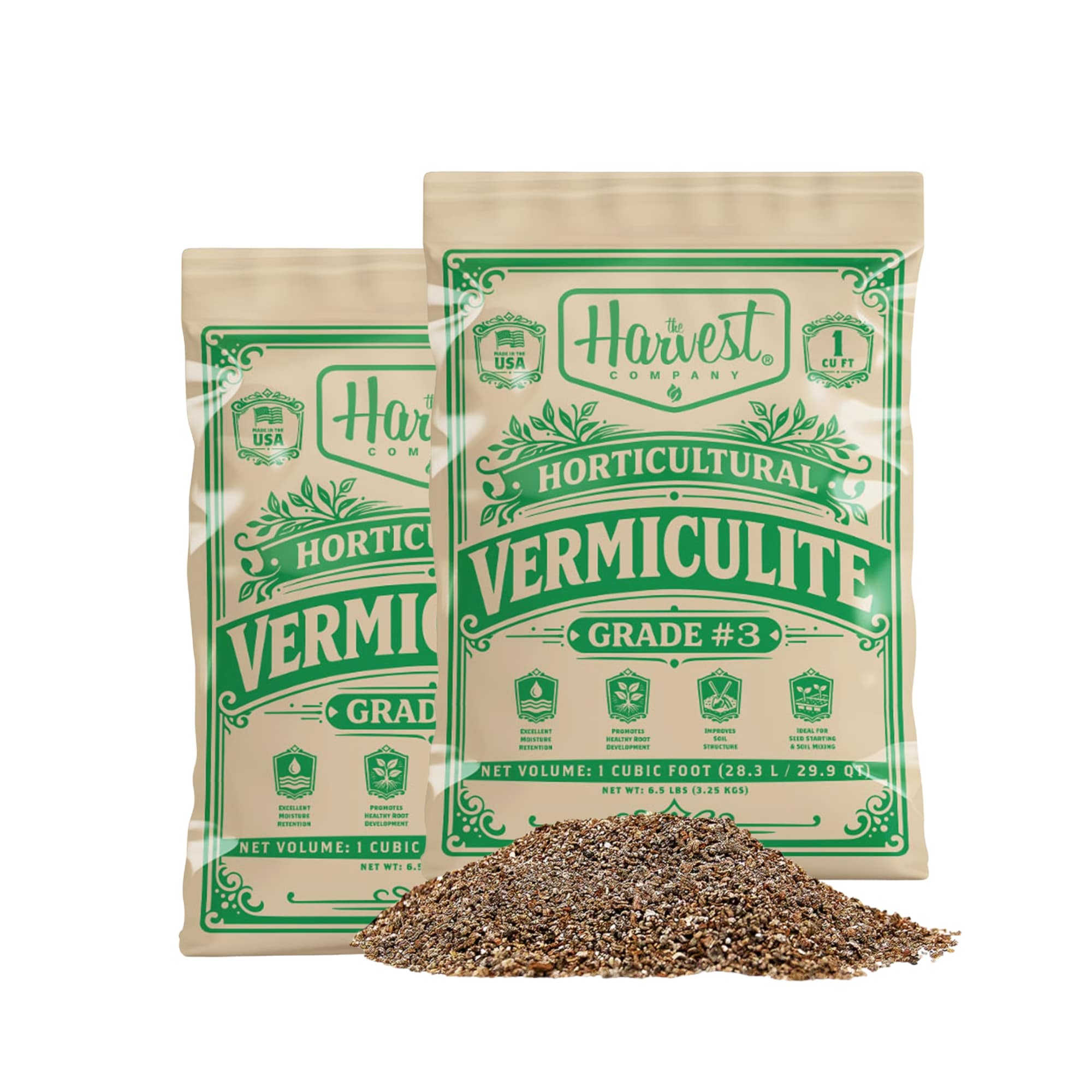 Viagrow 2-Pack Horticultural 1 cu.ft / 28.31 liters Organic Vermiculite